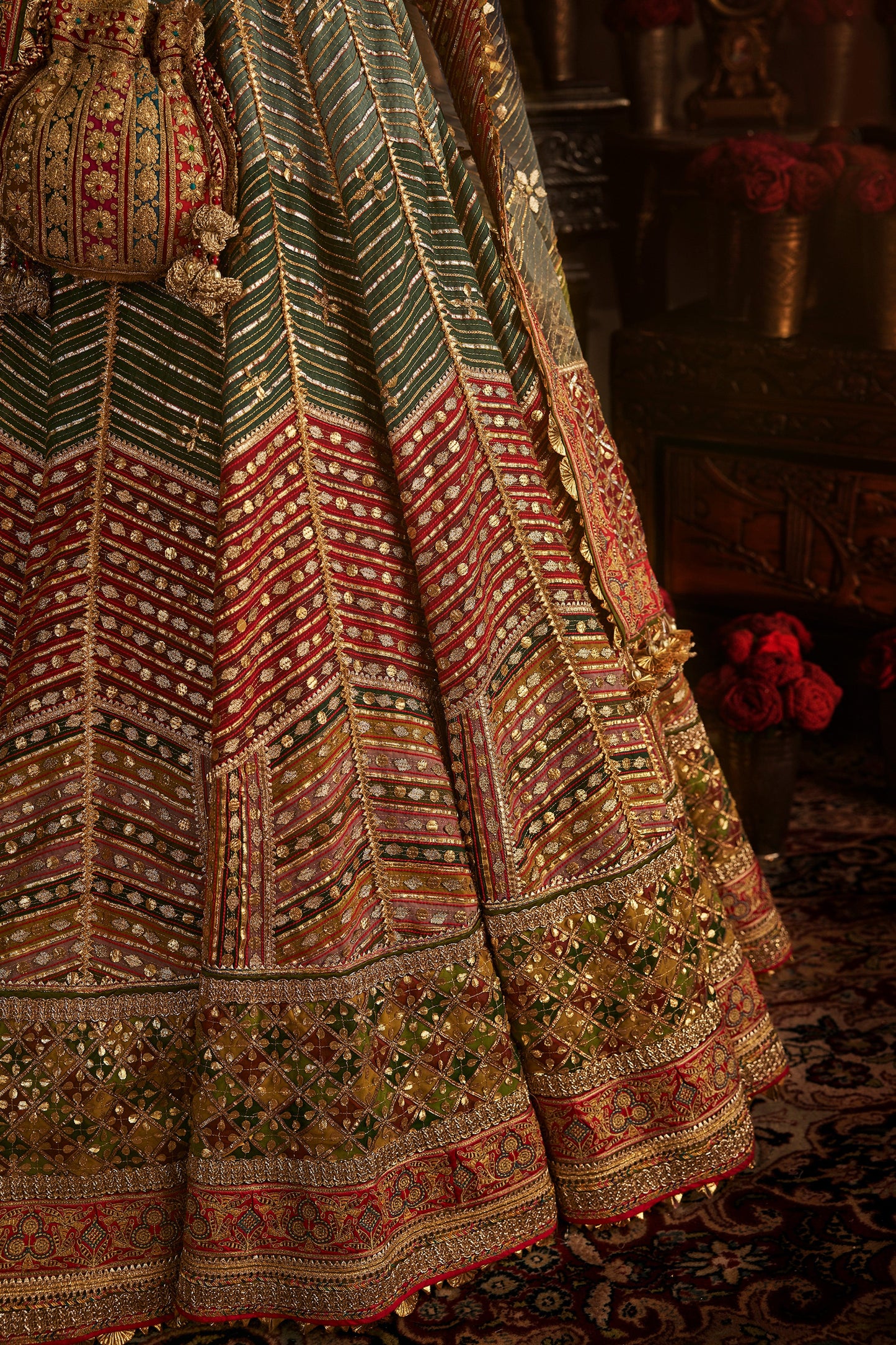 Multi-Hued Gota Lehenga