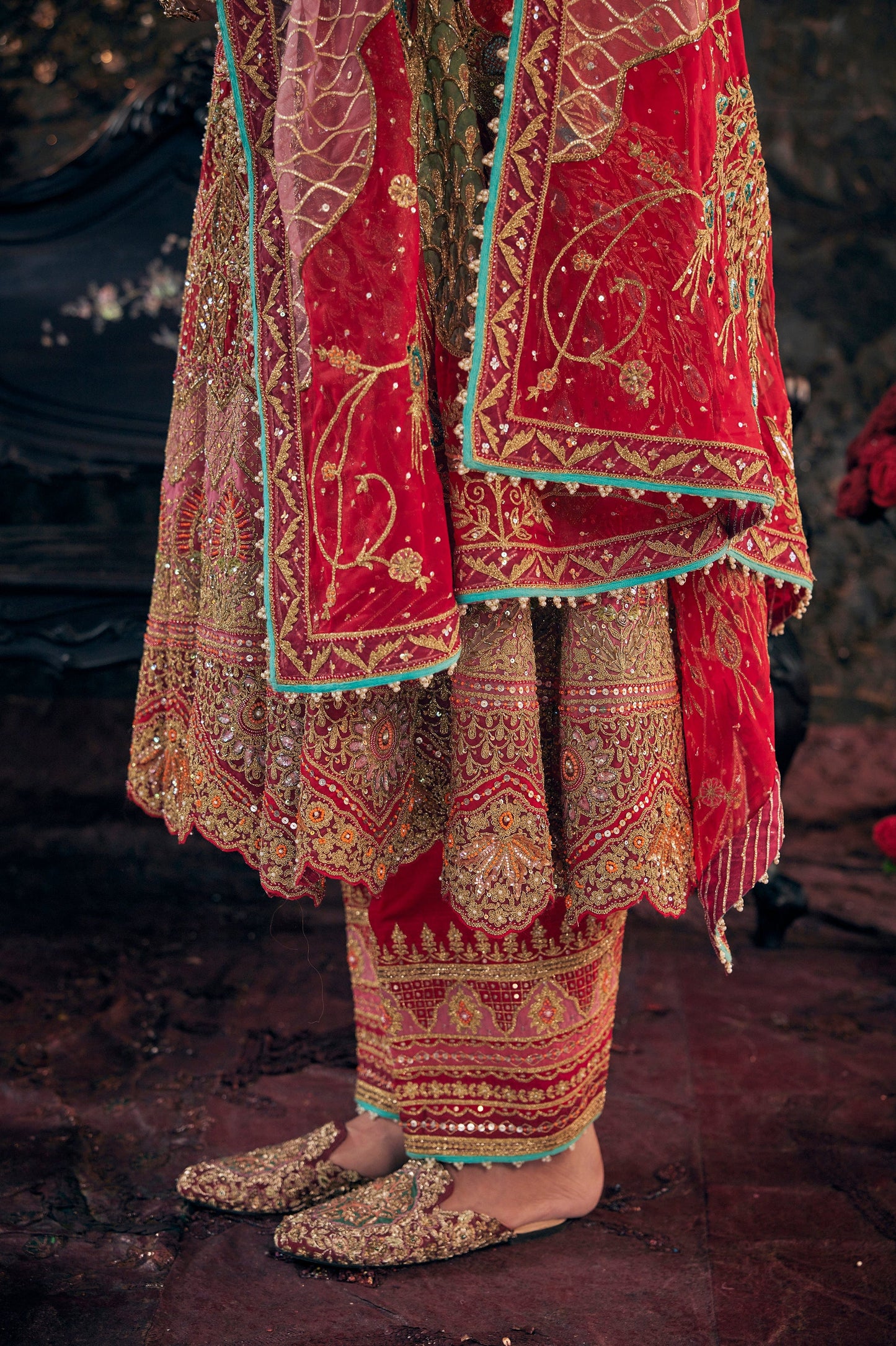 Ruby Red Kalidar Set