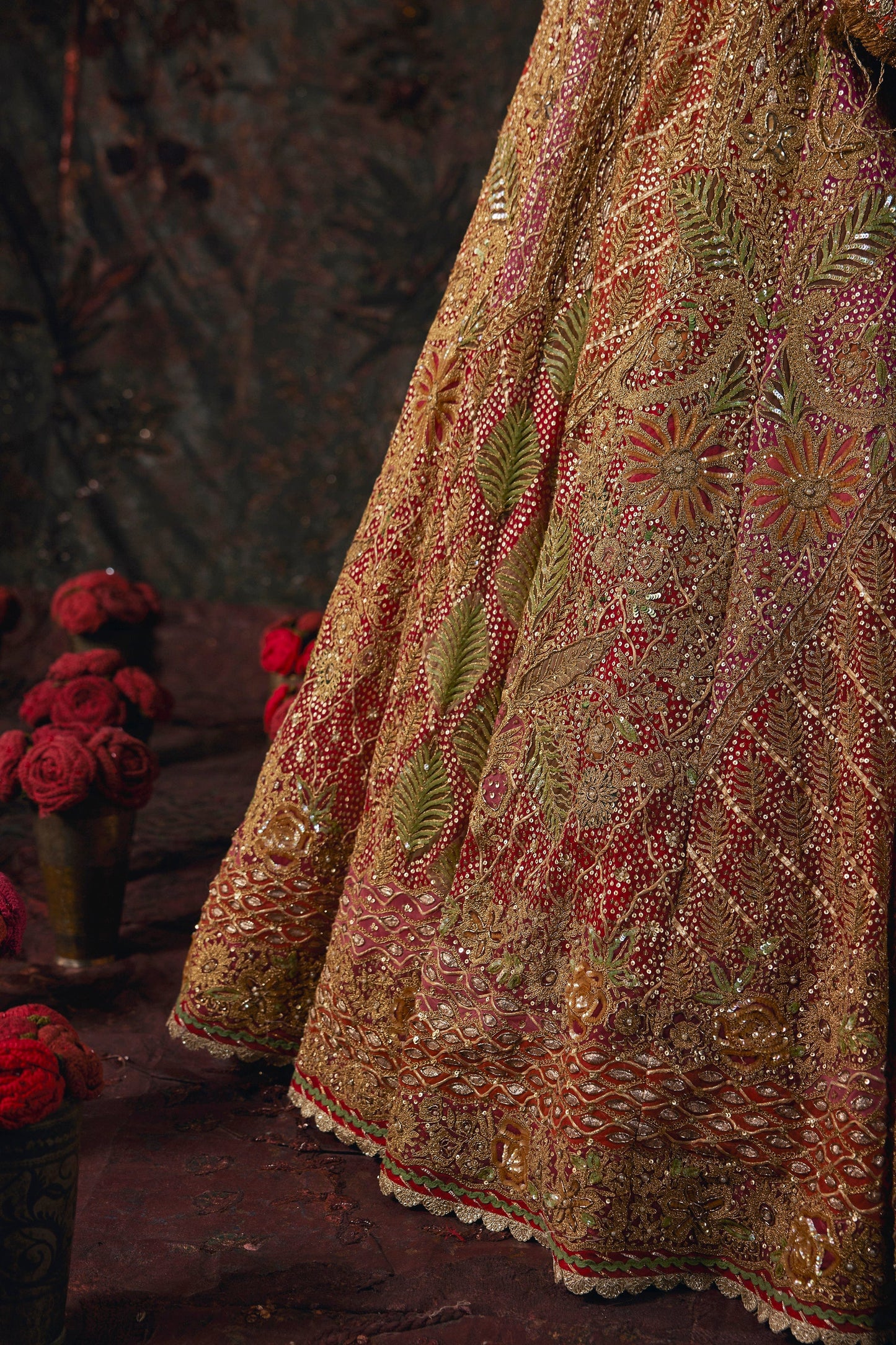 Earthy Red Lehenga