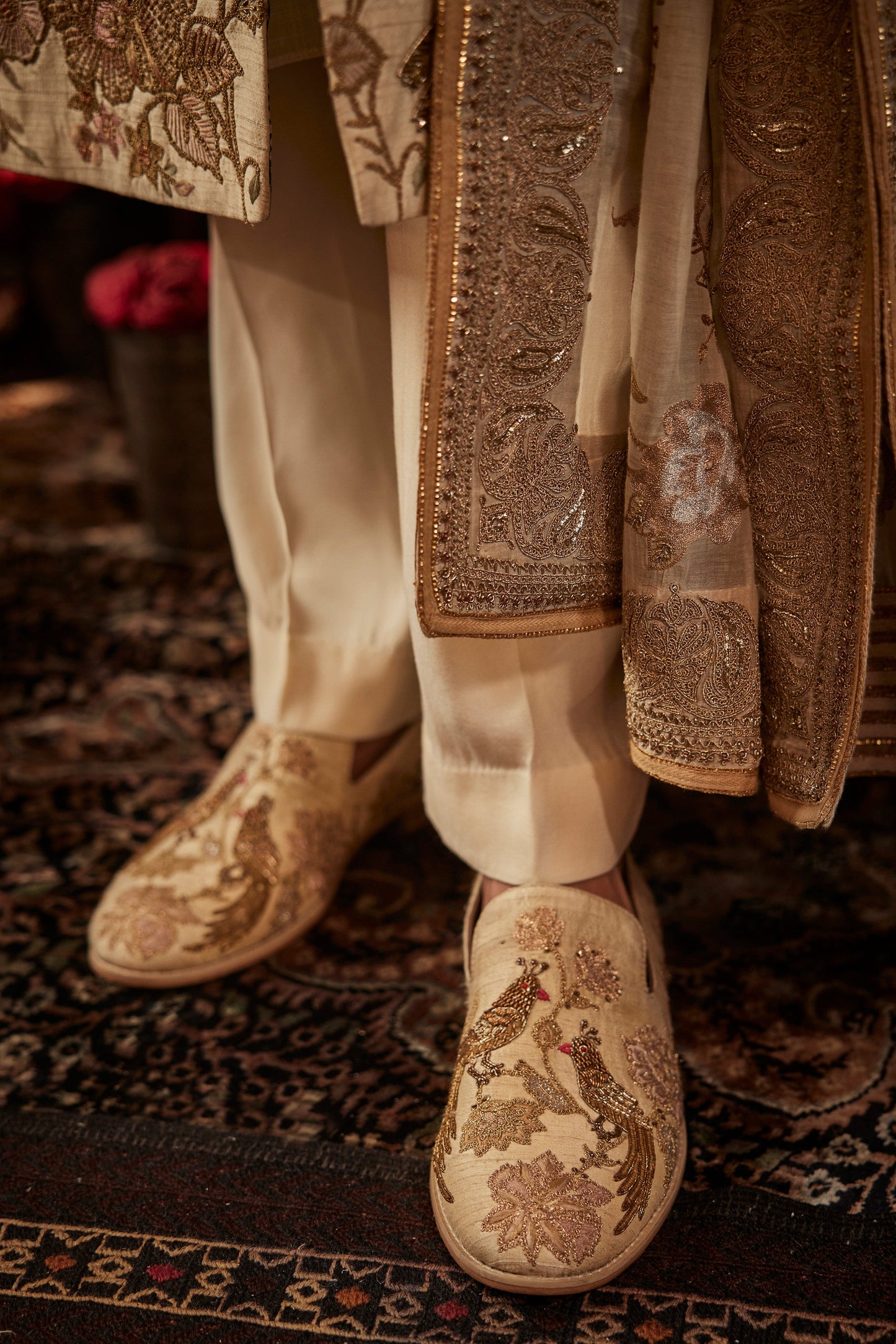 Ivory Silk Sherwani
