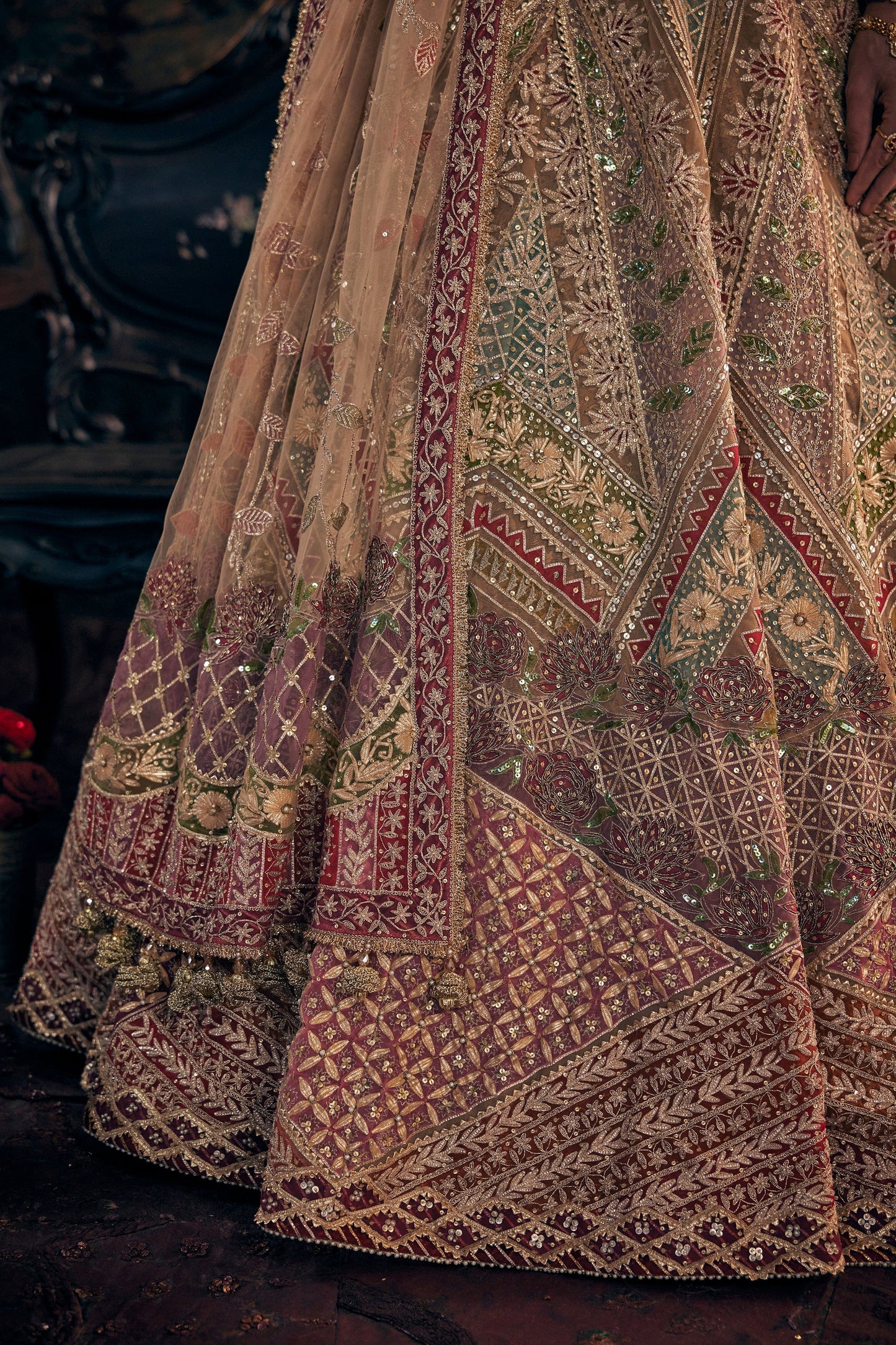 Barnish Gold Lehenga