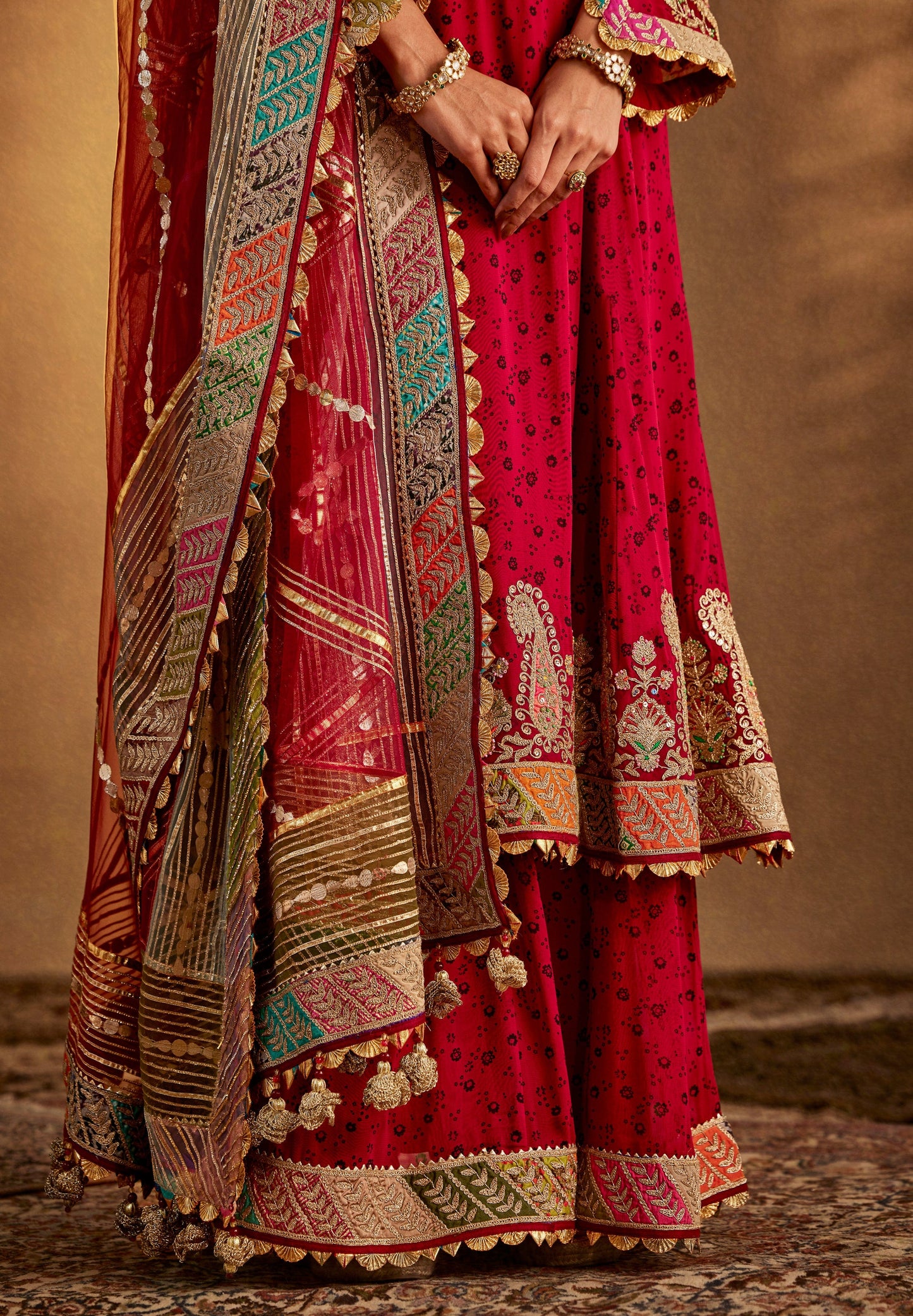 Earthy Maroon Kurta-Sharara Set