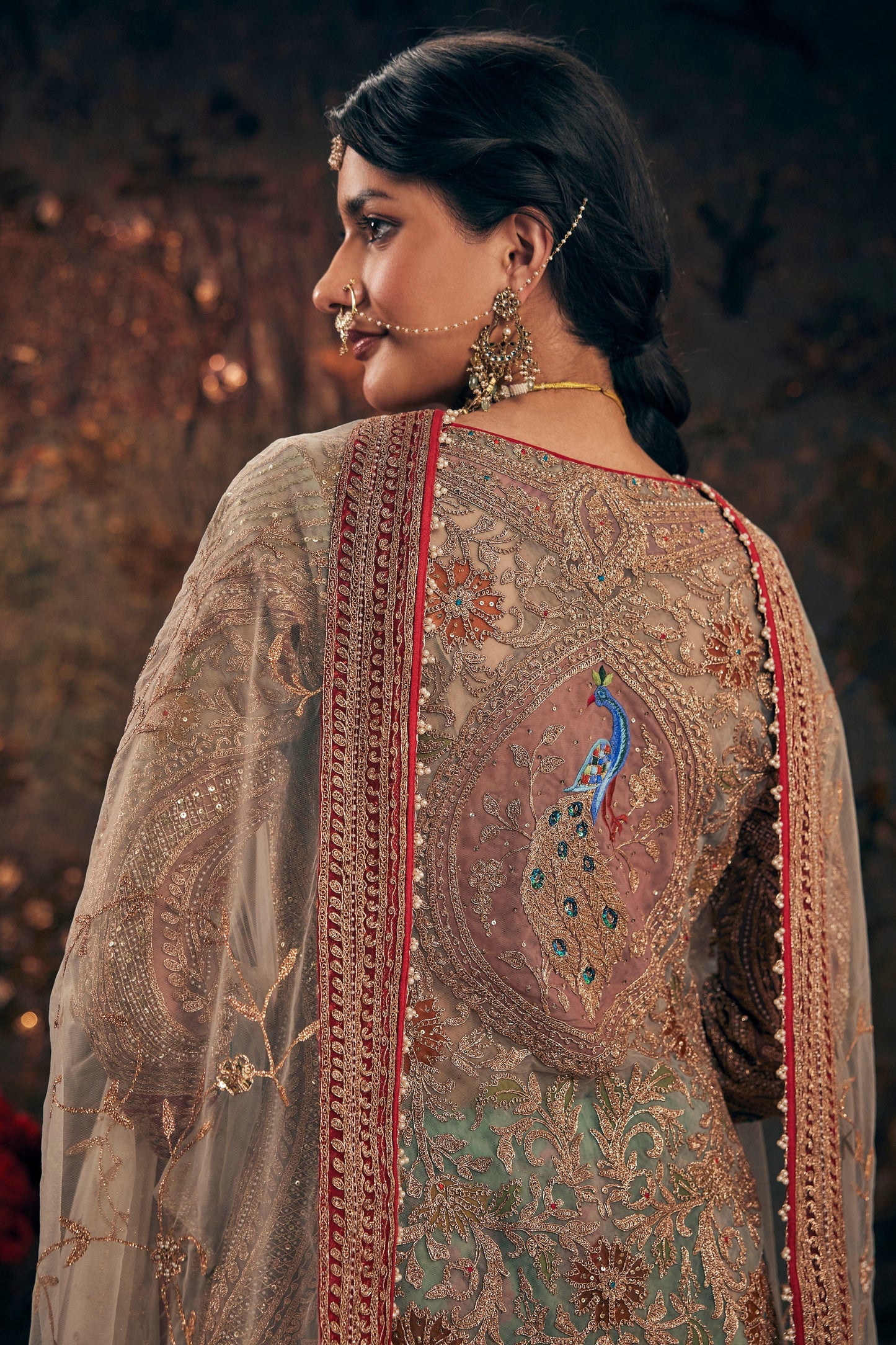 Ice Blue Kurta-Sharara Set