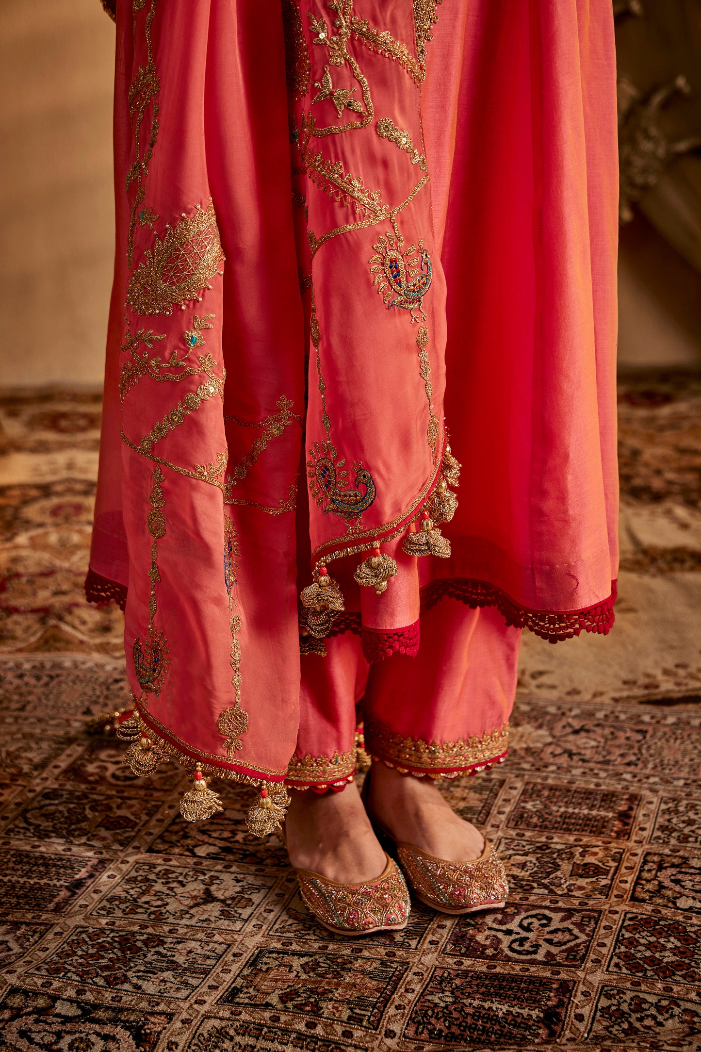 Peach Amber Kurta Set