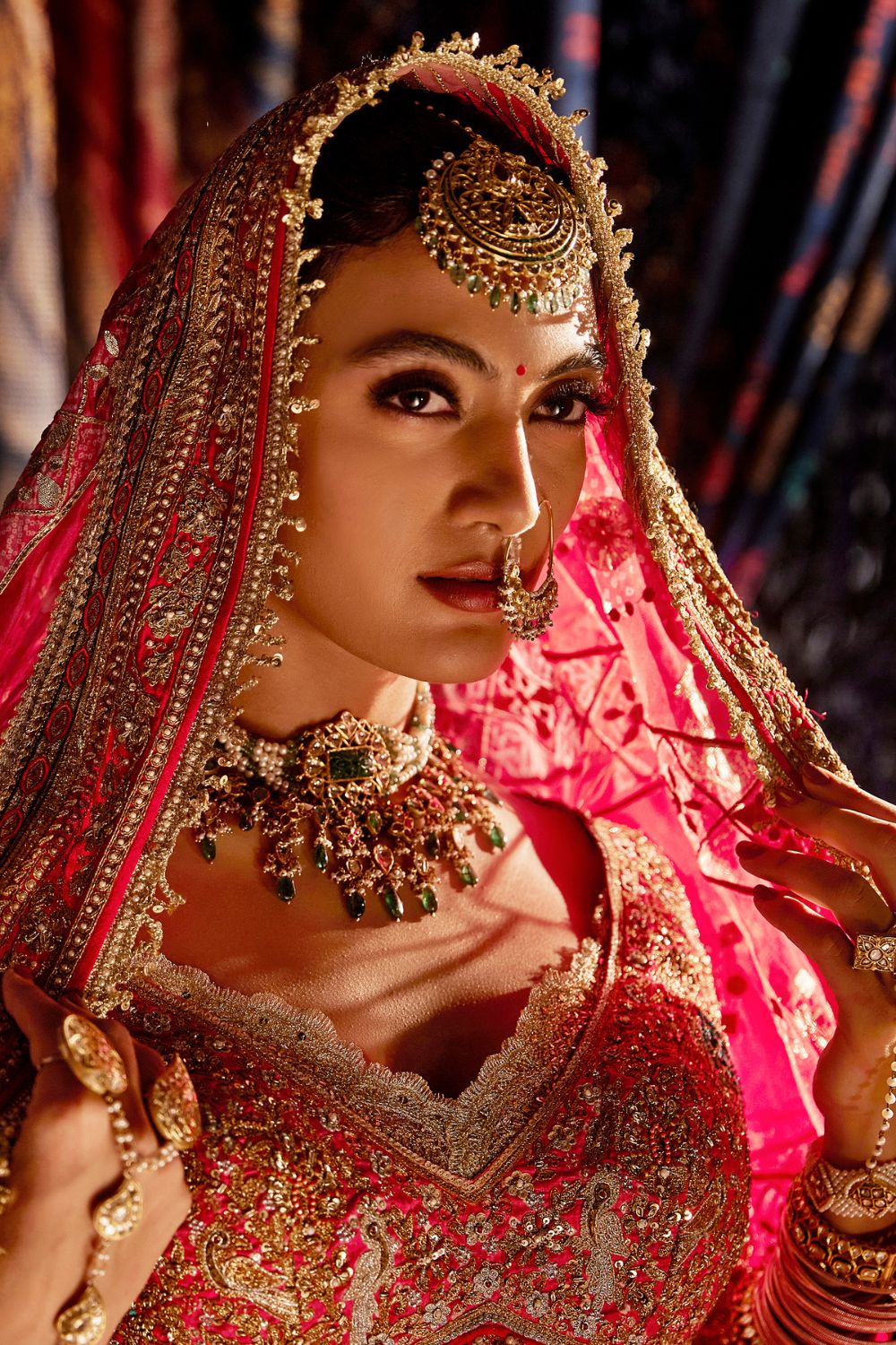 Rani Pink Sucha Gota Lehenga Set