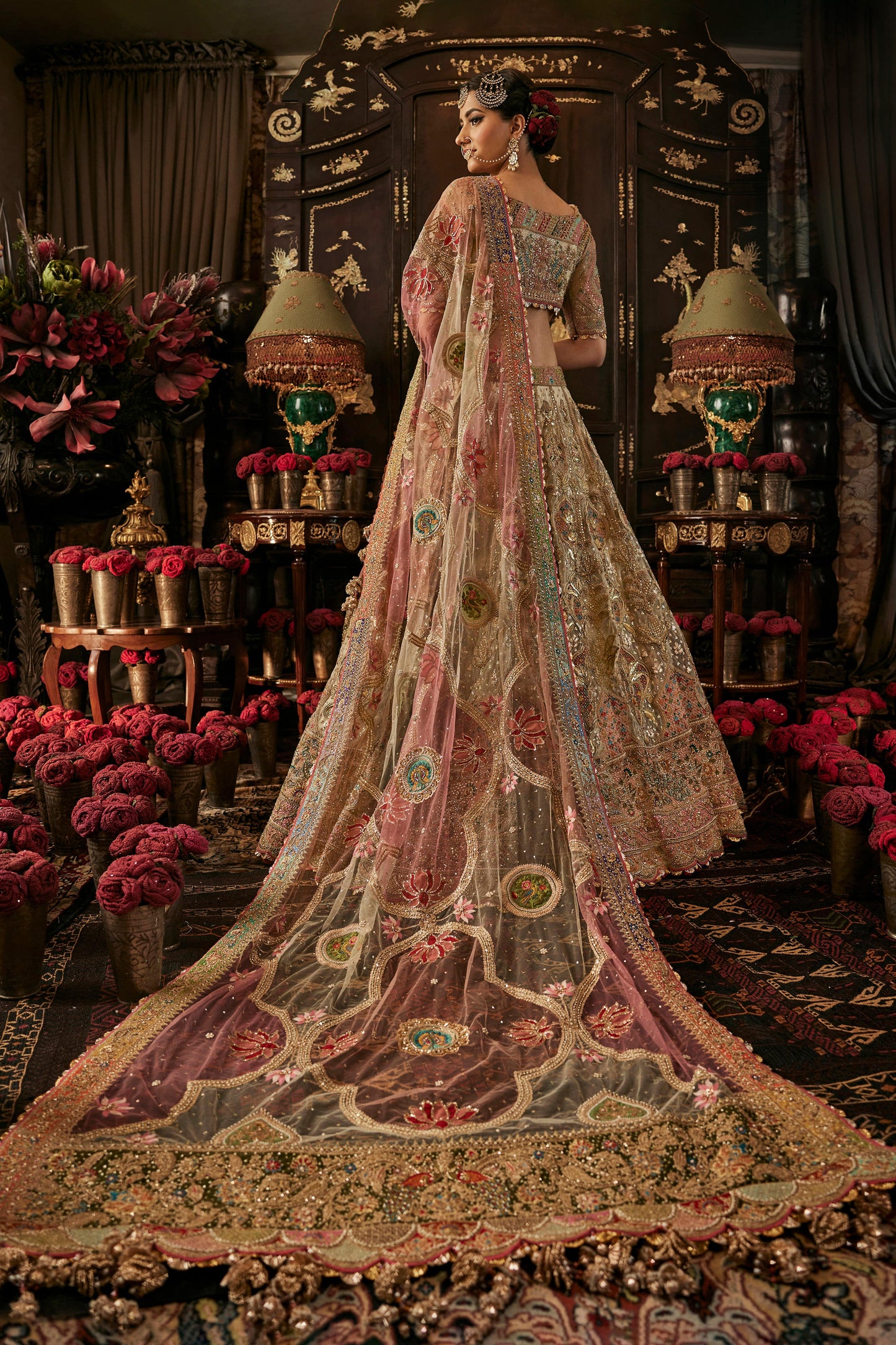 Ivory Gold Prachin-Kari Lehenga