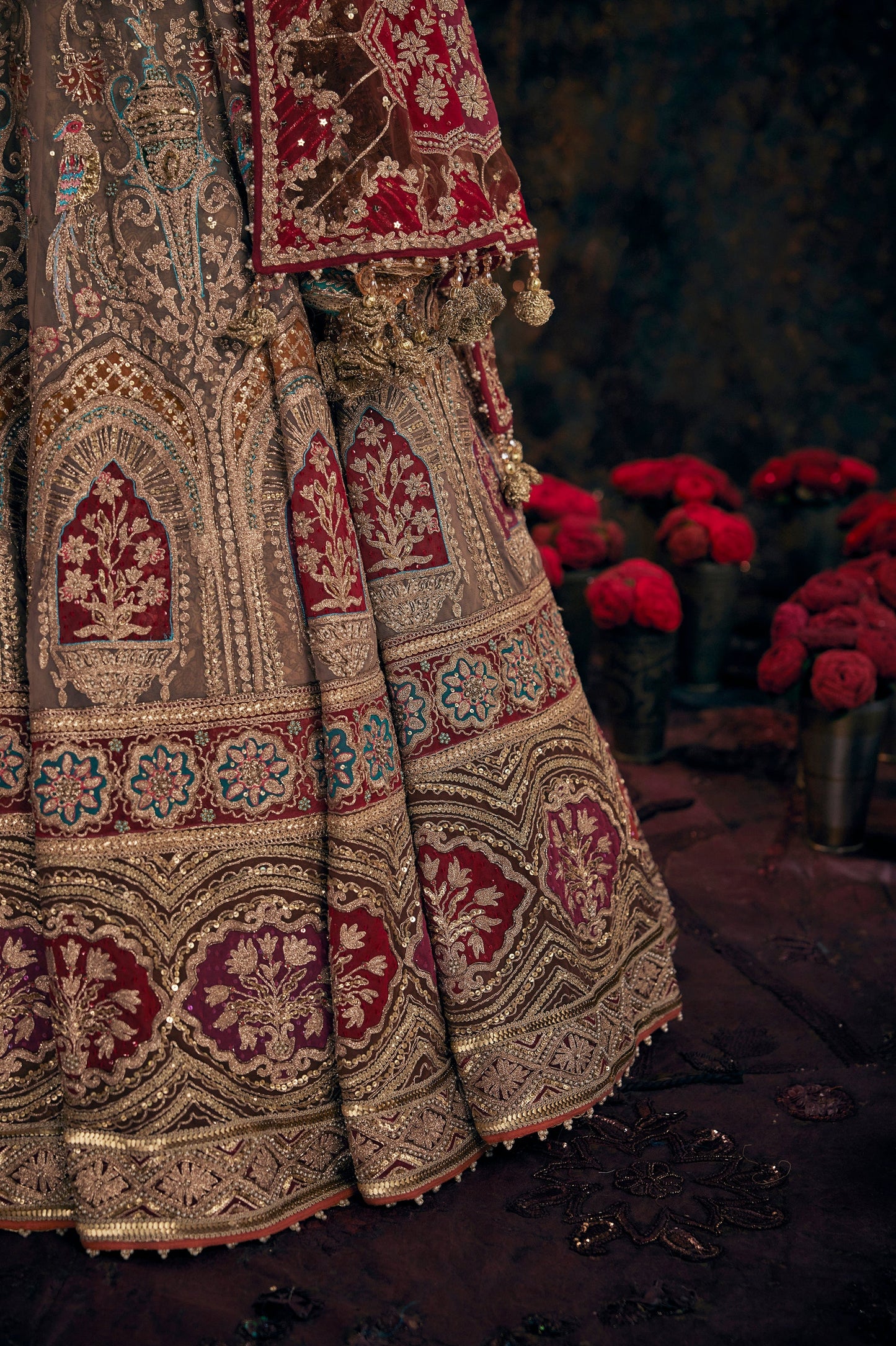 A Rose Beige Lehenga