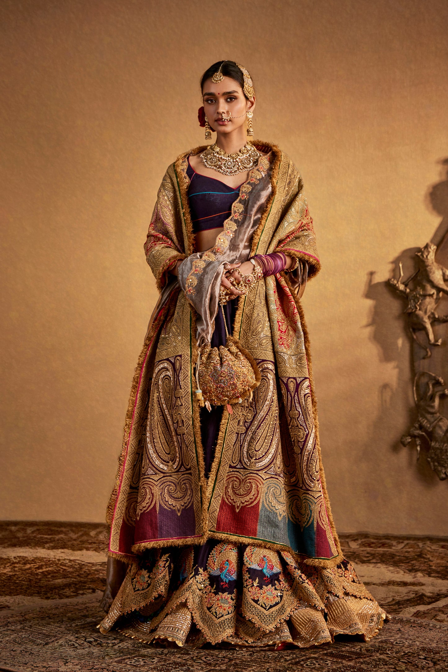 Deep Purple Lehenga
