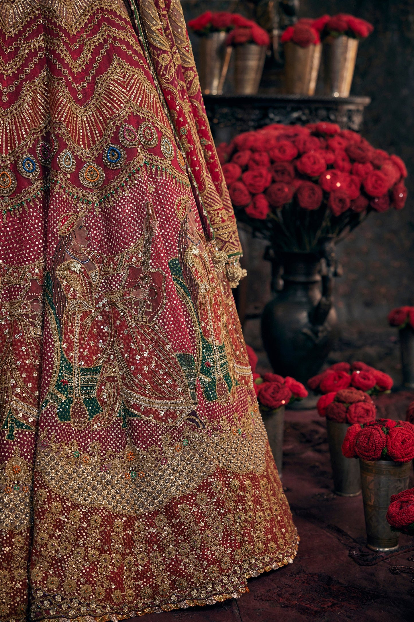Deep Rose Lehenga