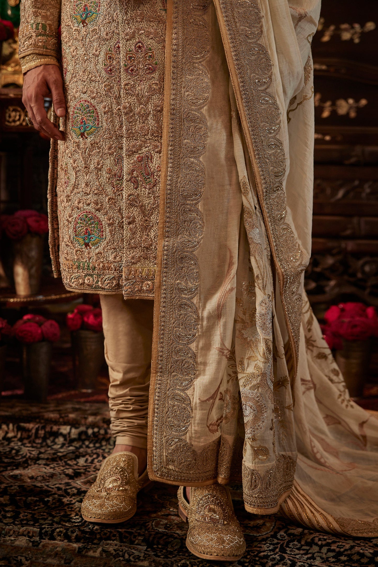 Mughal Miniature Art Sherwani