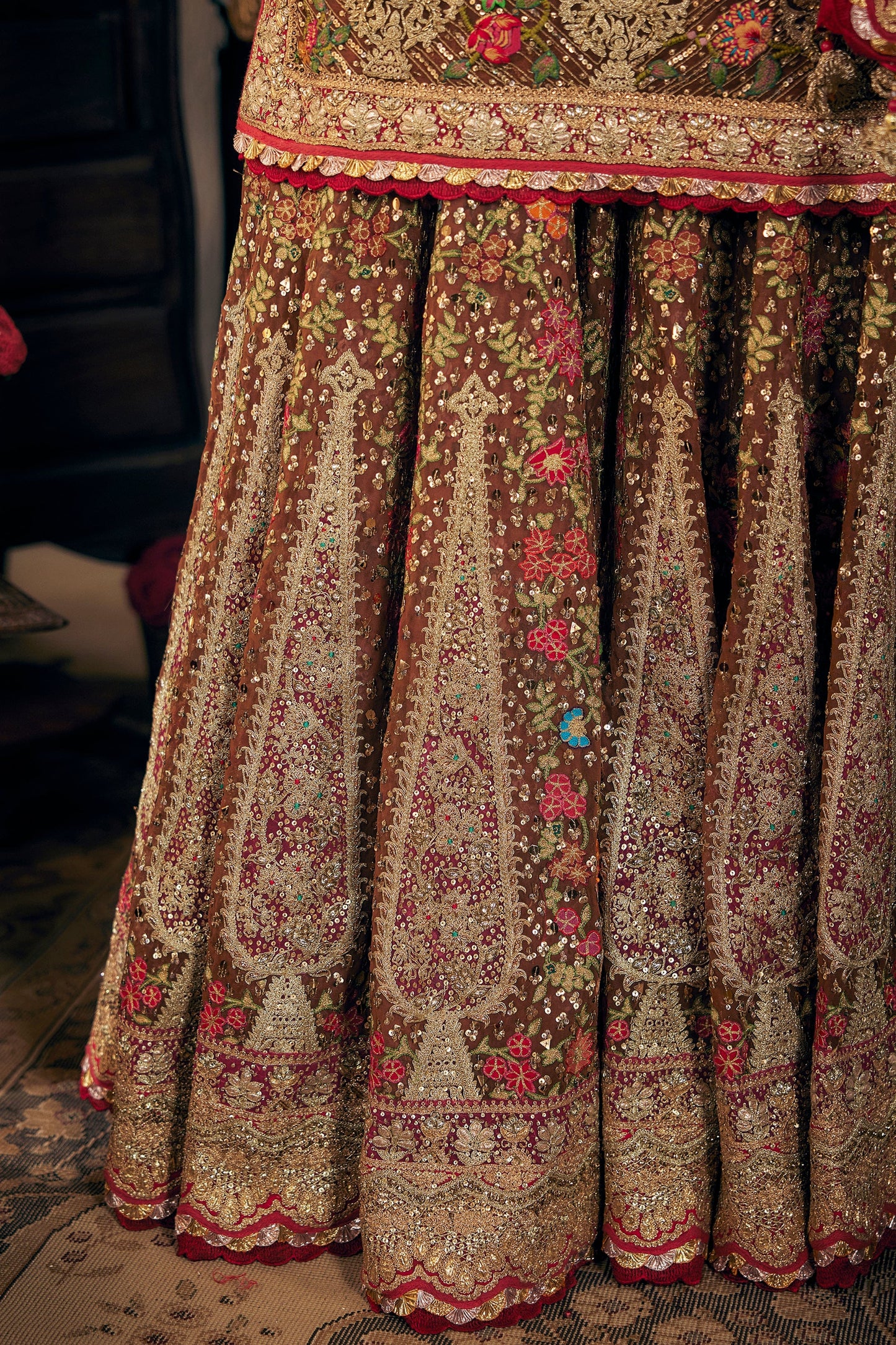 Earthy Cinnamon Sharara Set