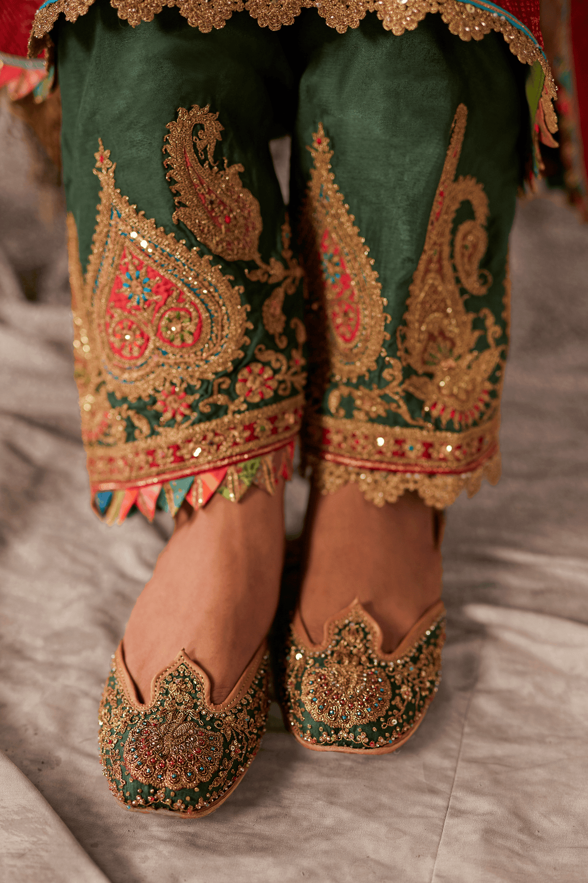 Earthy Red Kaftan Set
