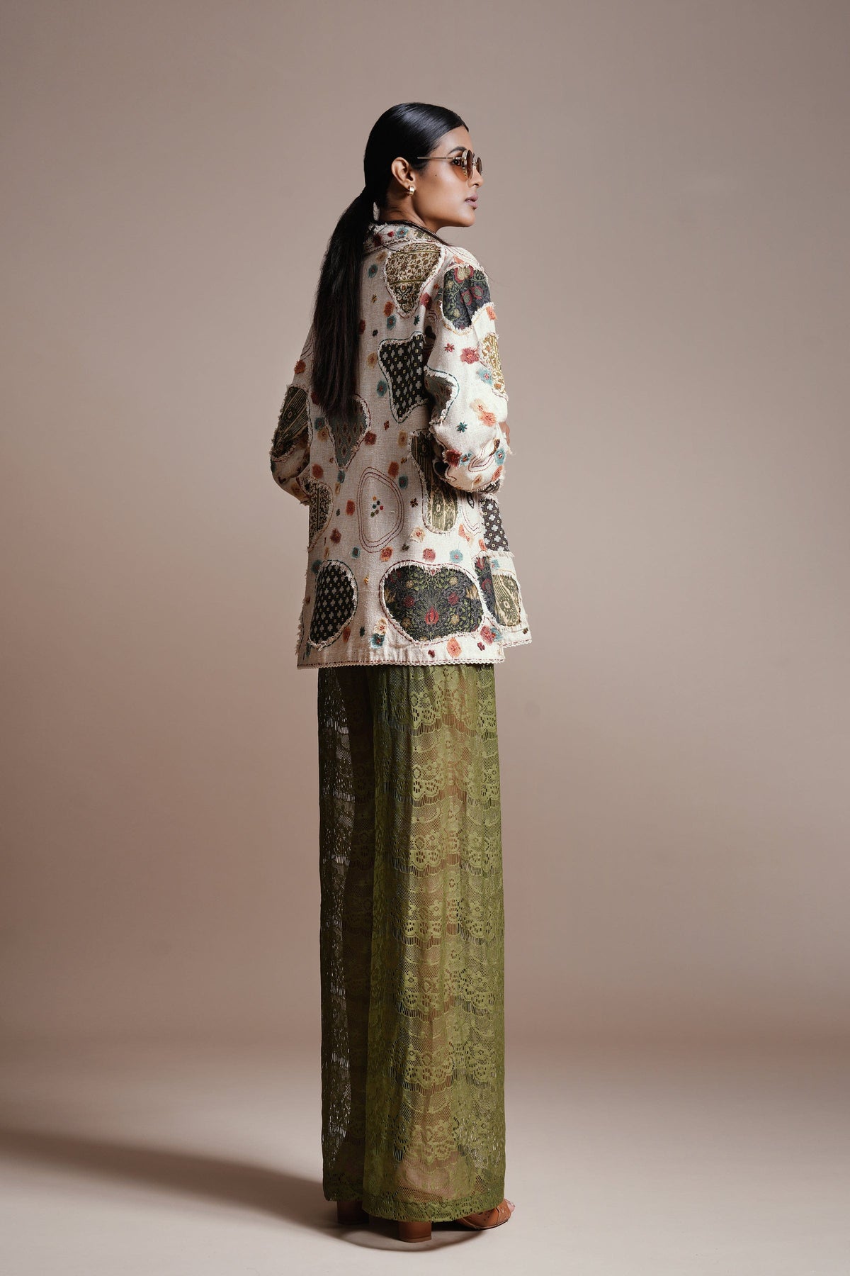Mist Ivory Wanderer Patchscape Jacket