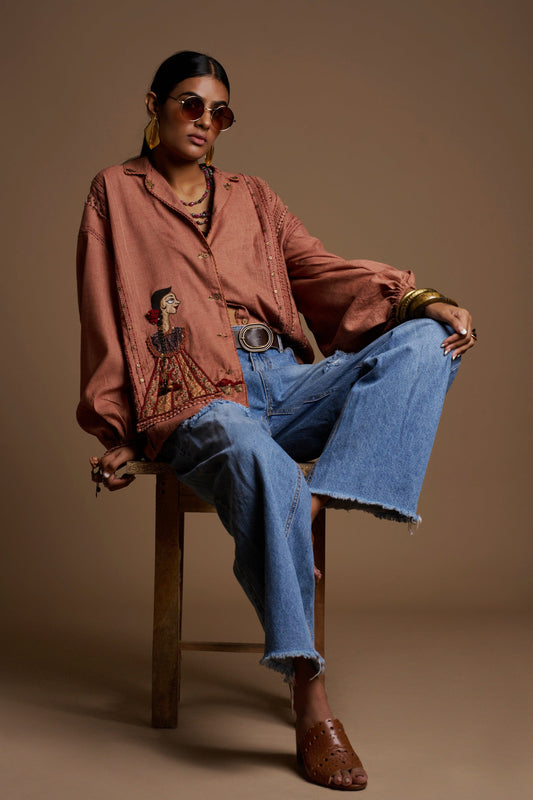 Coral Rah Doll Shirt