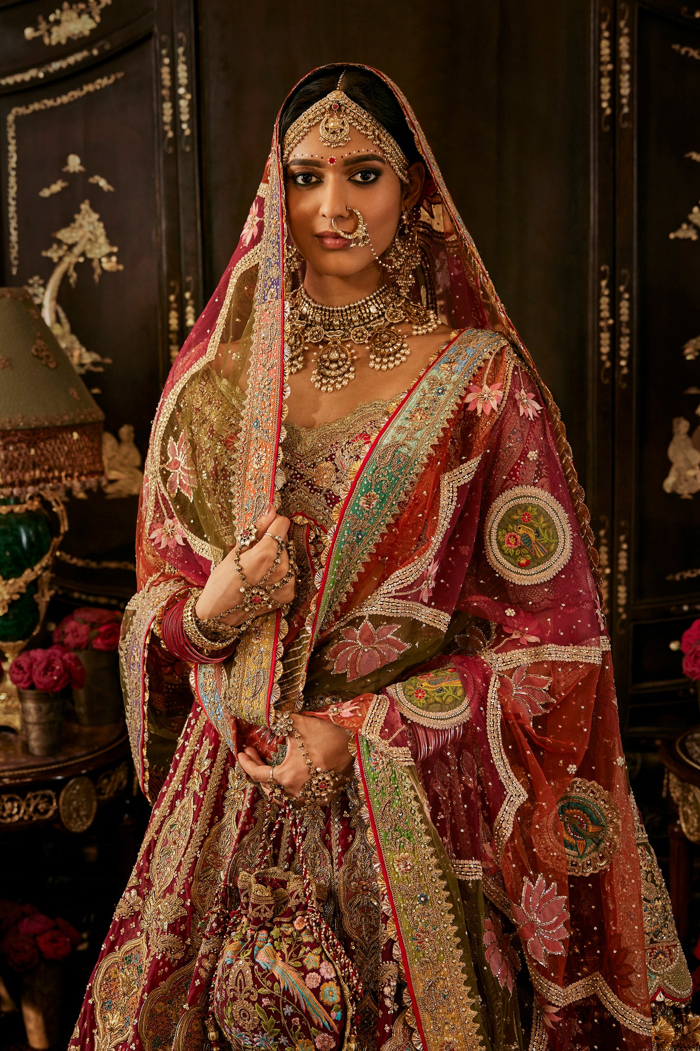 Ruby Miniature Art Lehenga