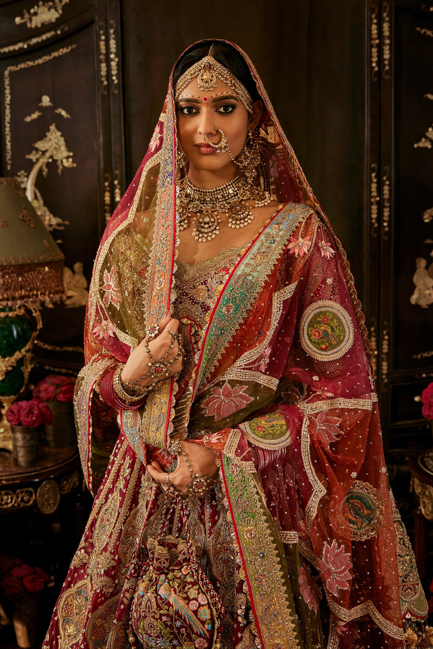 Ruby Miniature Art Lehenga