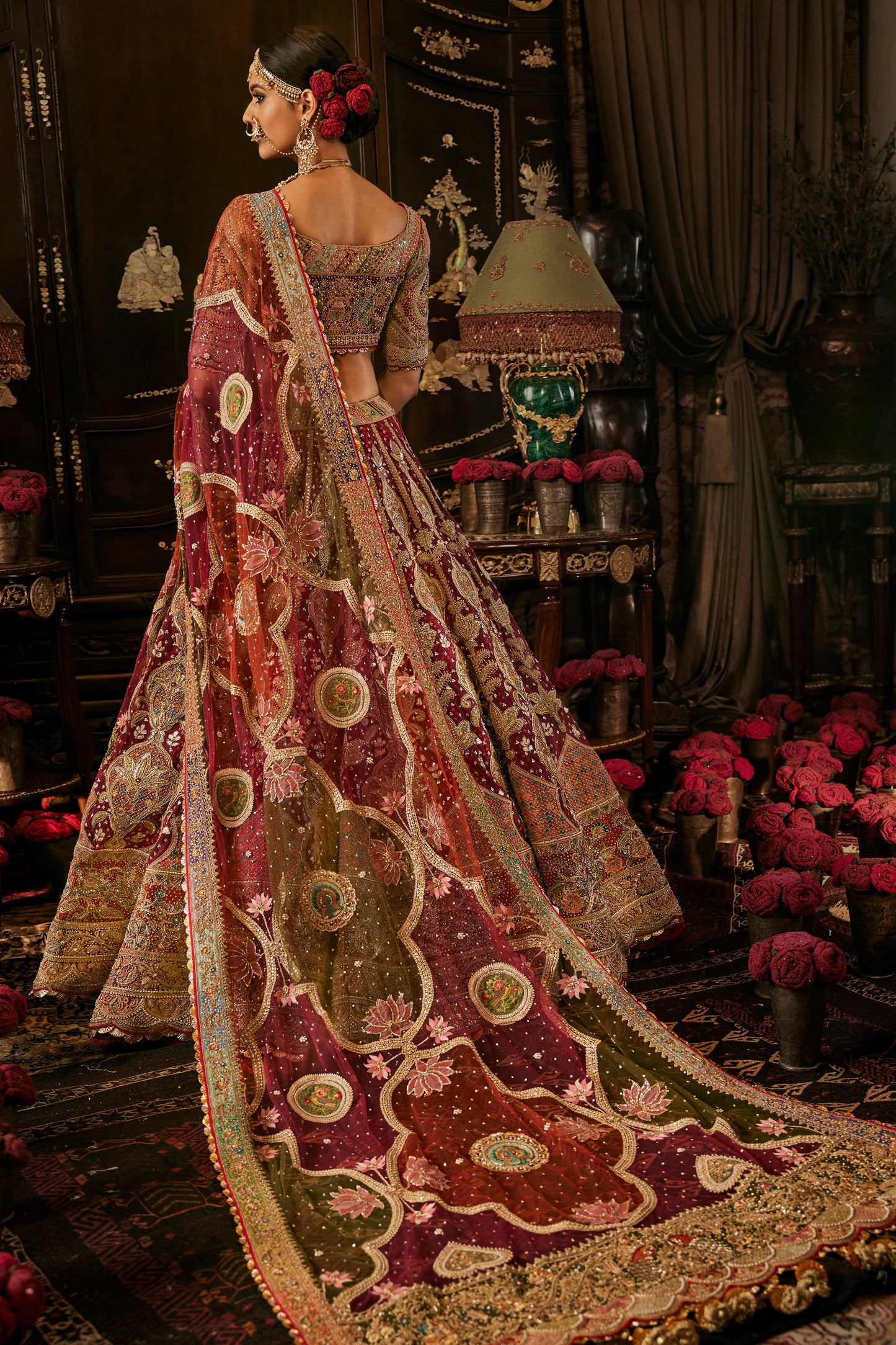 Ruby Miniature Art Lehenga