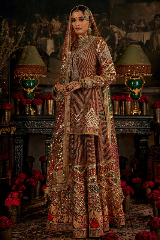 Earthy Cinnamon Gota Sharara