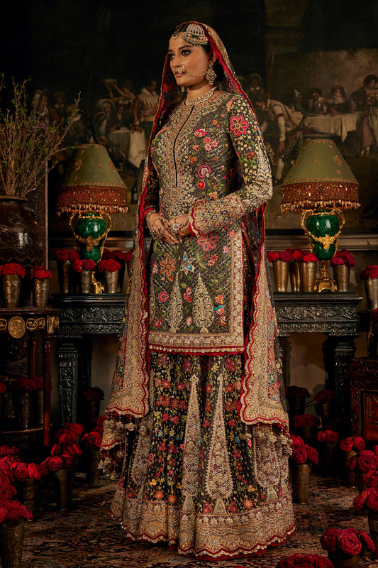 Charcoal Grey Sharara