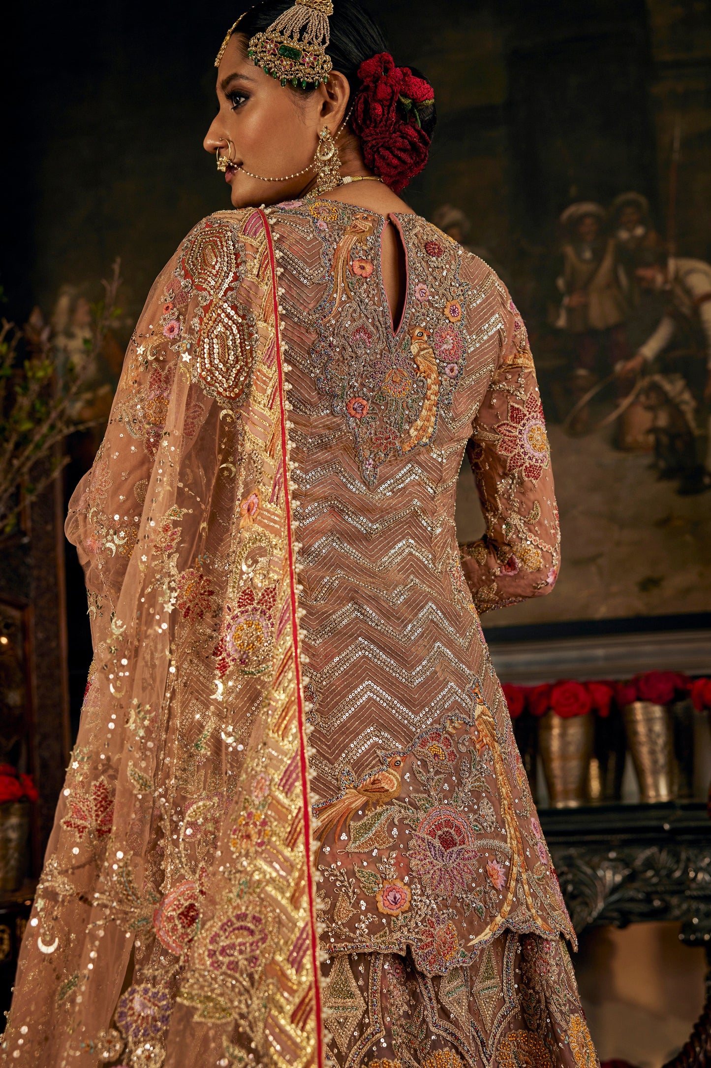 Earthy Blush Pink Sharara