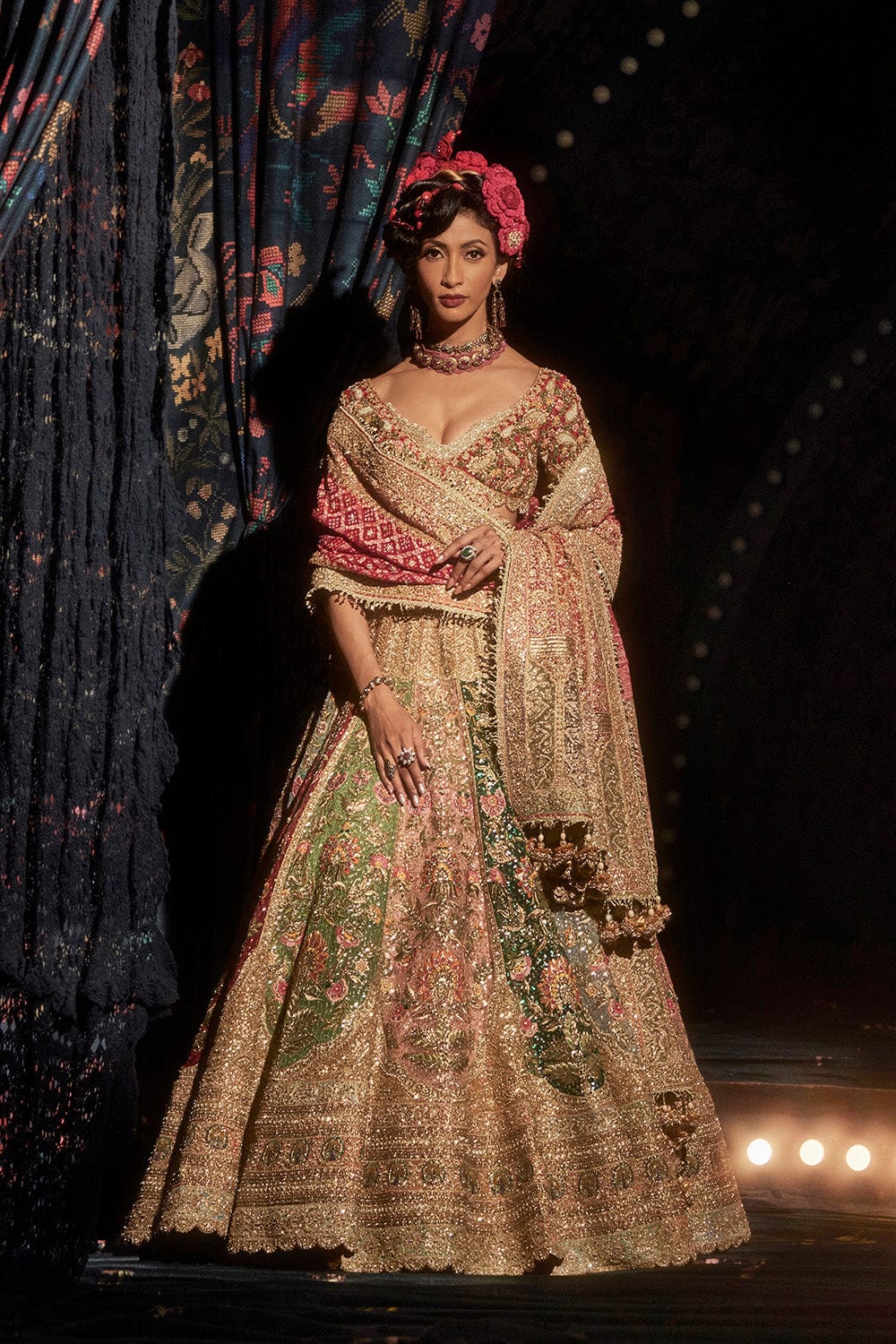 Multicolour Lehenga Set