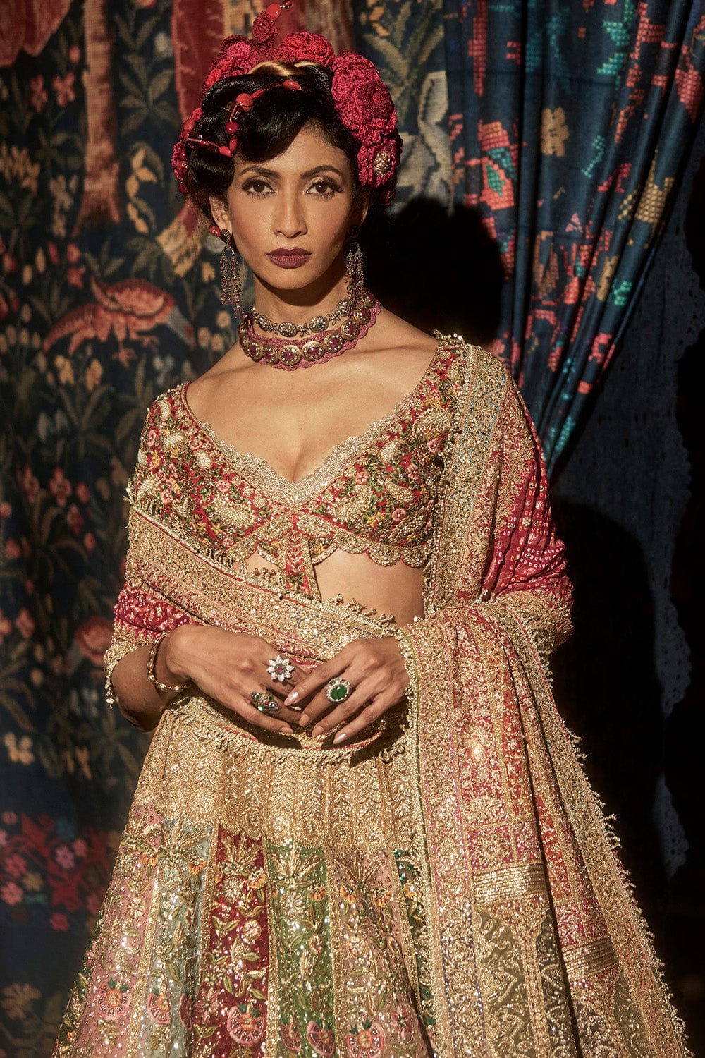 Multicolour Lehenga Set