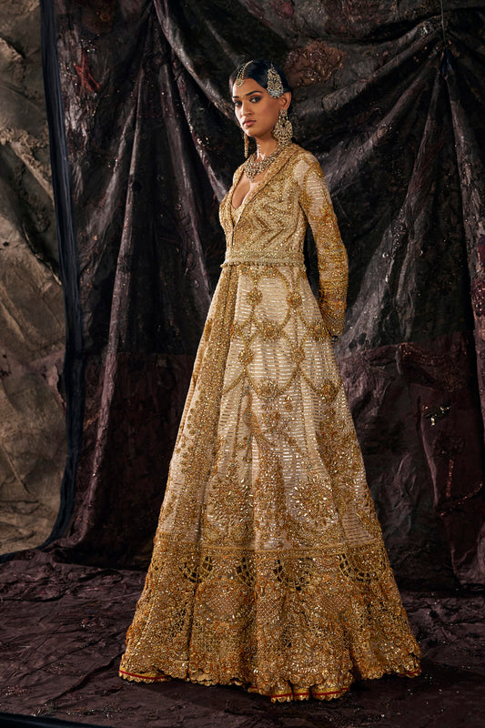 Tulle Kalidar Gota Jacket Set