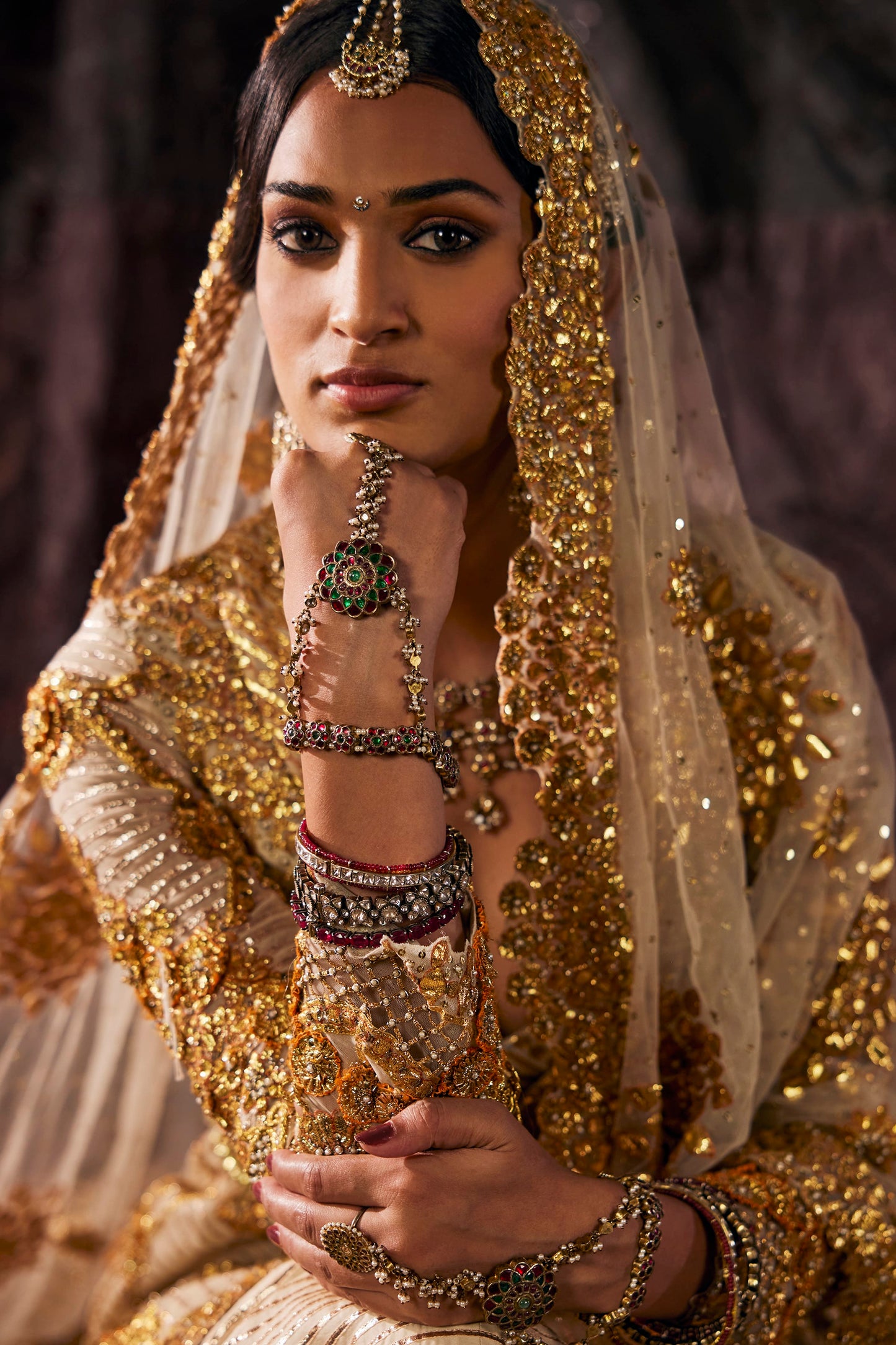 Tulle Kalidar Gota Jacket Set