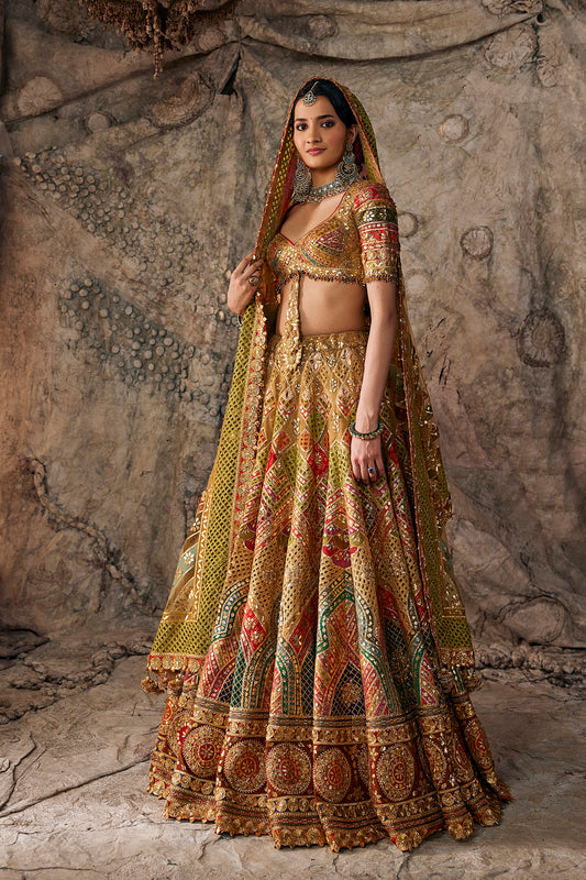 Multi-Hued Gota Lehenga Set