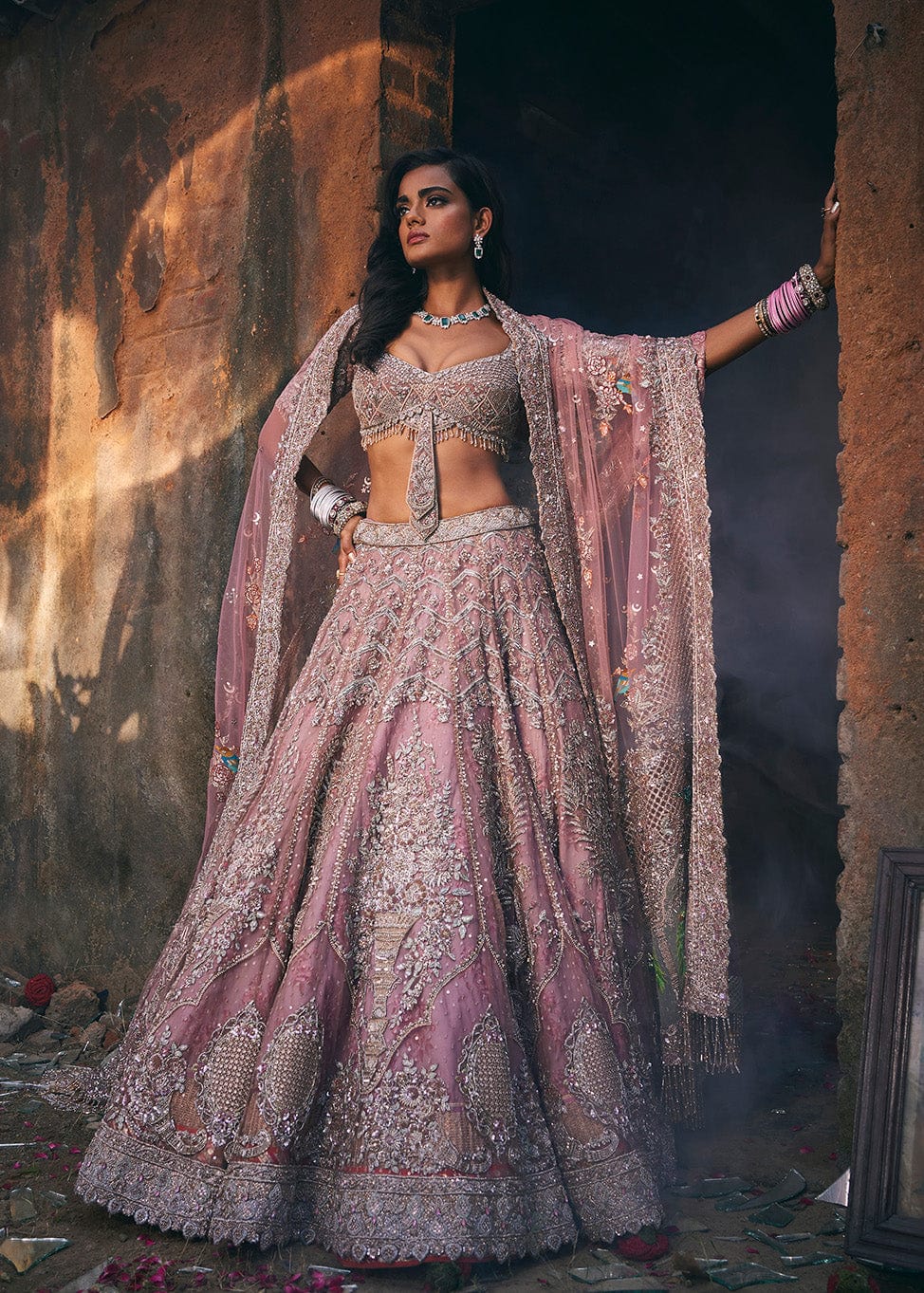 Blush Pink Vase of Plenty Lehenga