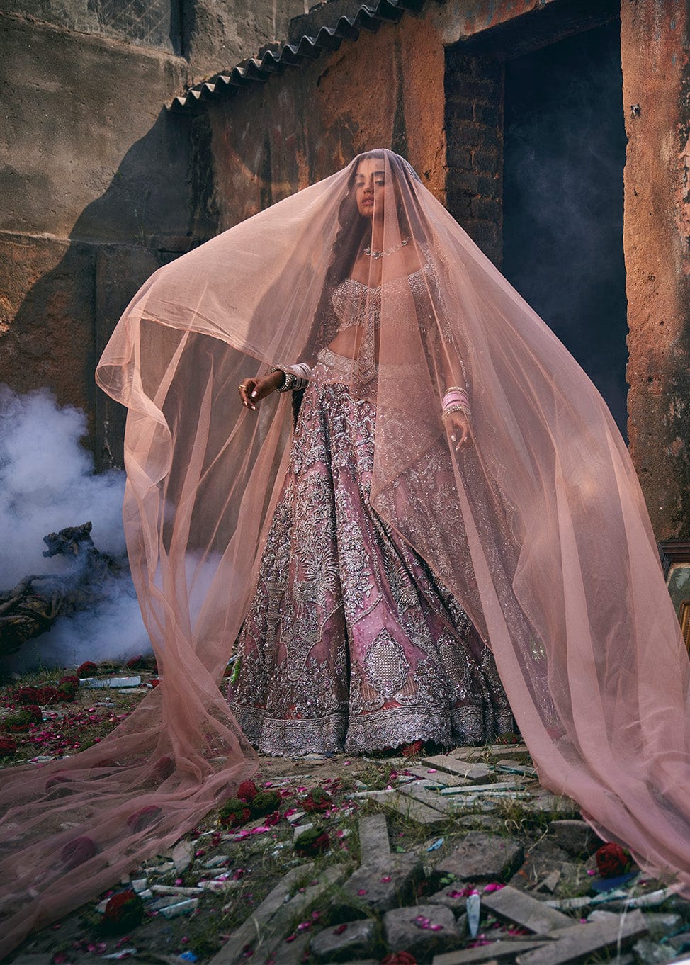 Blush Pink Vase of Plenty Lehenga