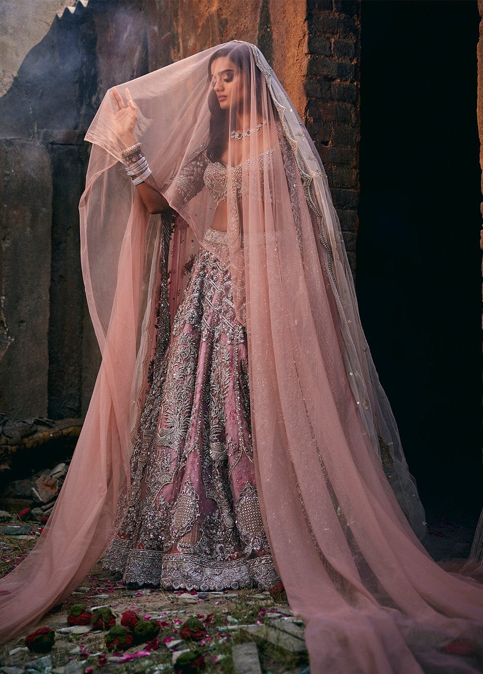 Blush Pink Vase of Plenty Lehenga