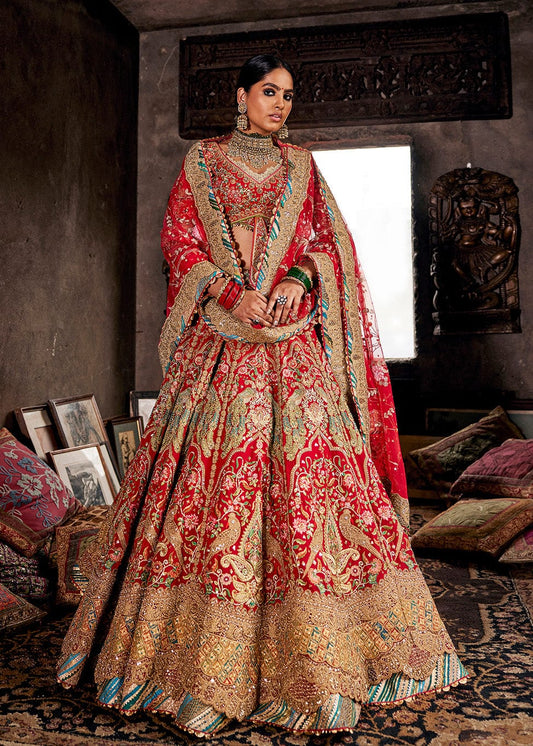 Rani Pink Blooming Lehenga