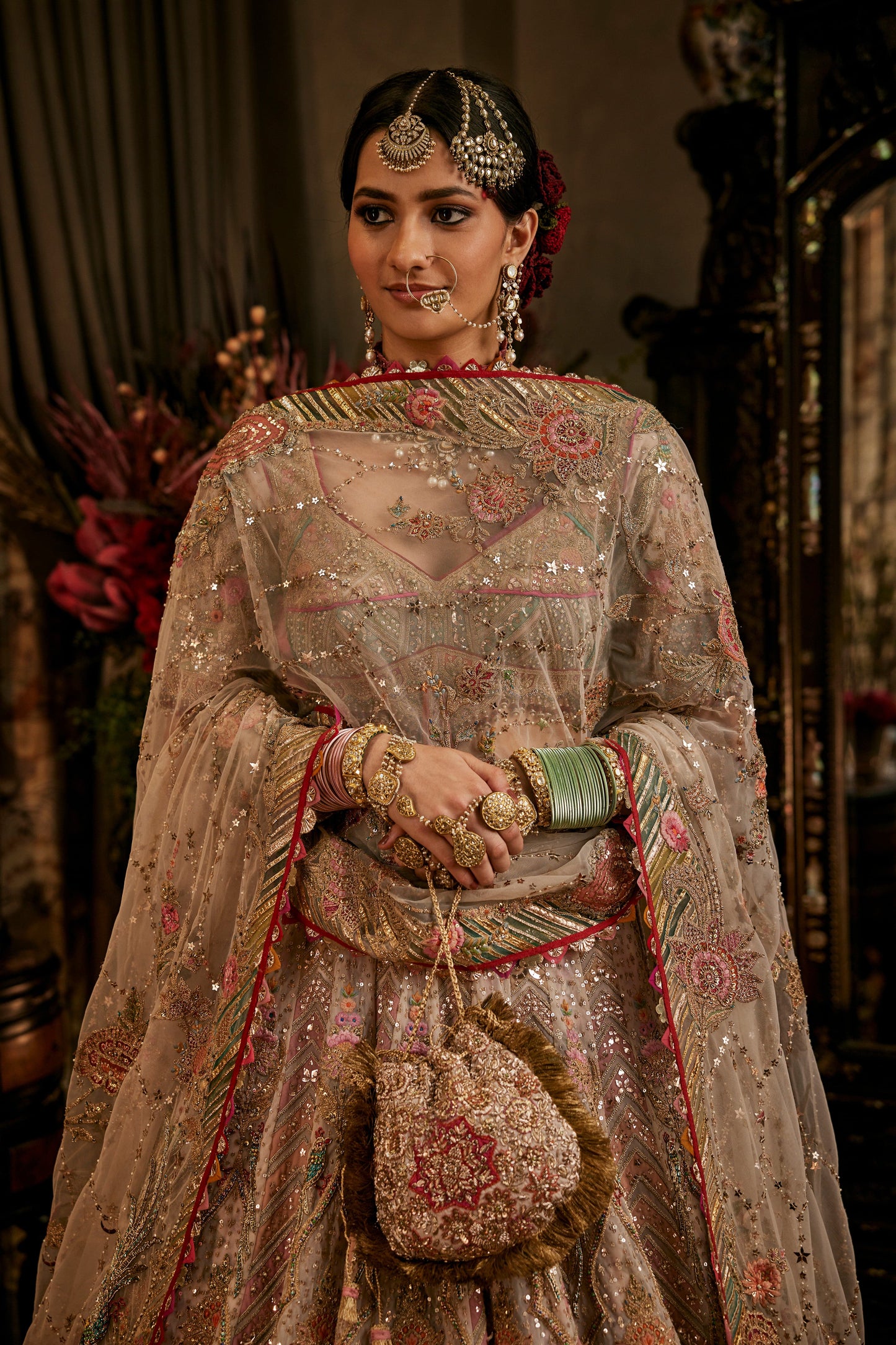 Pale Blush Pink lehenga