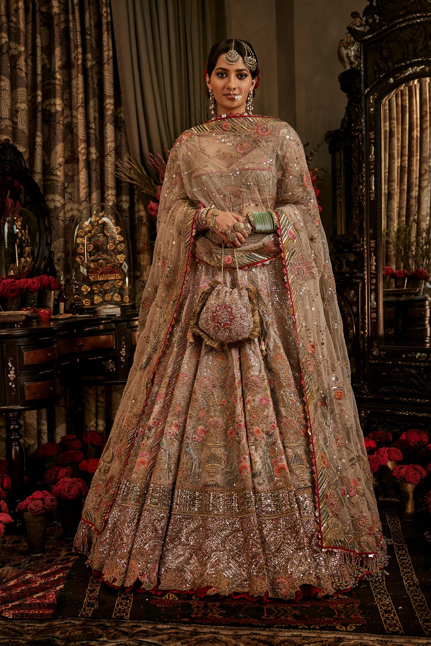 Pale Blush Pink lehenga