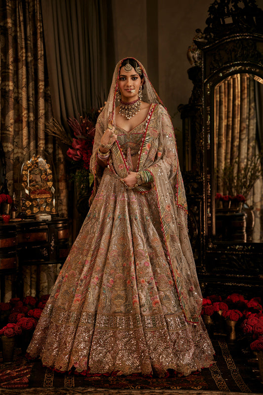 Pale Blush Pink lehenga