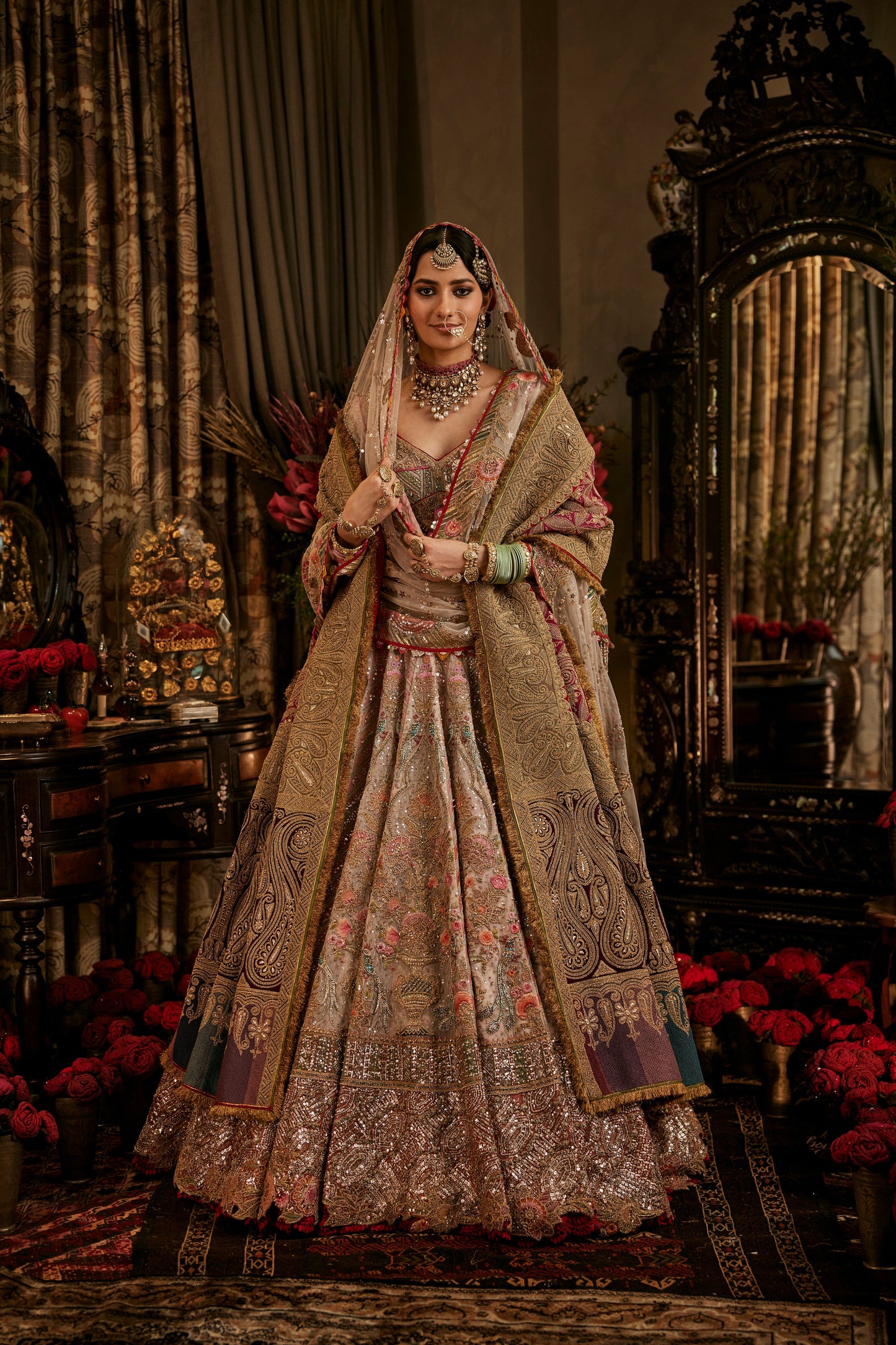 Pale Blush Pink lehenga