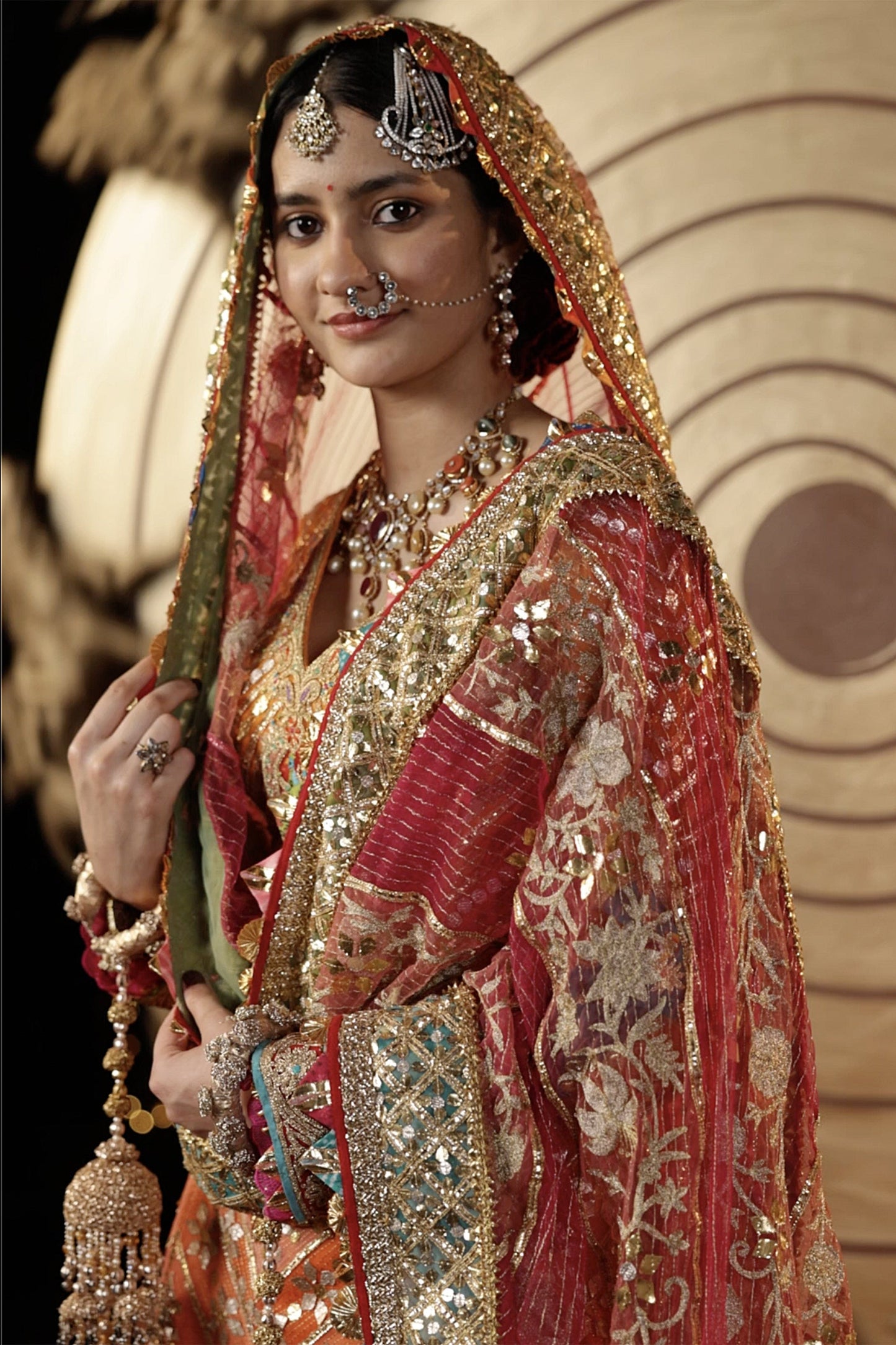 Multicolour Gota Gharara Set