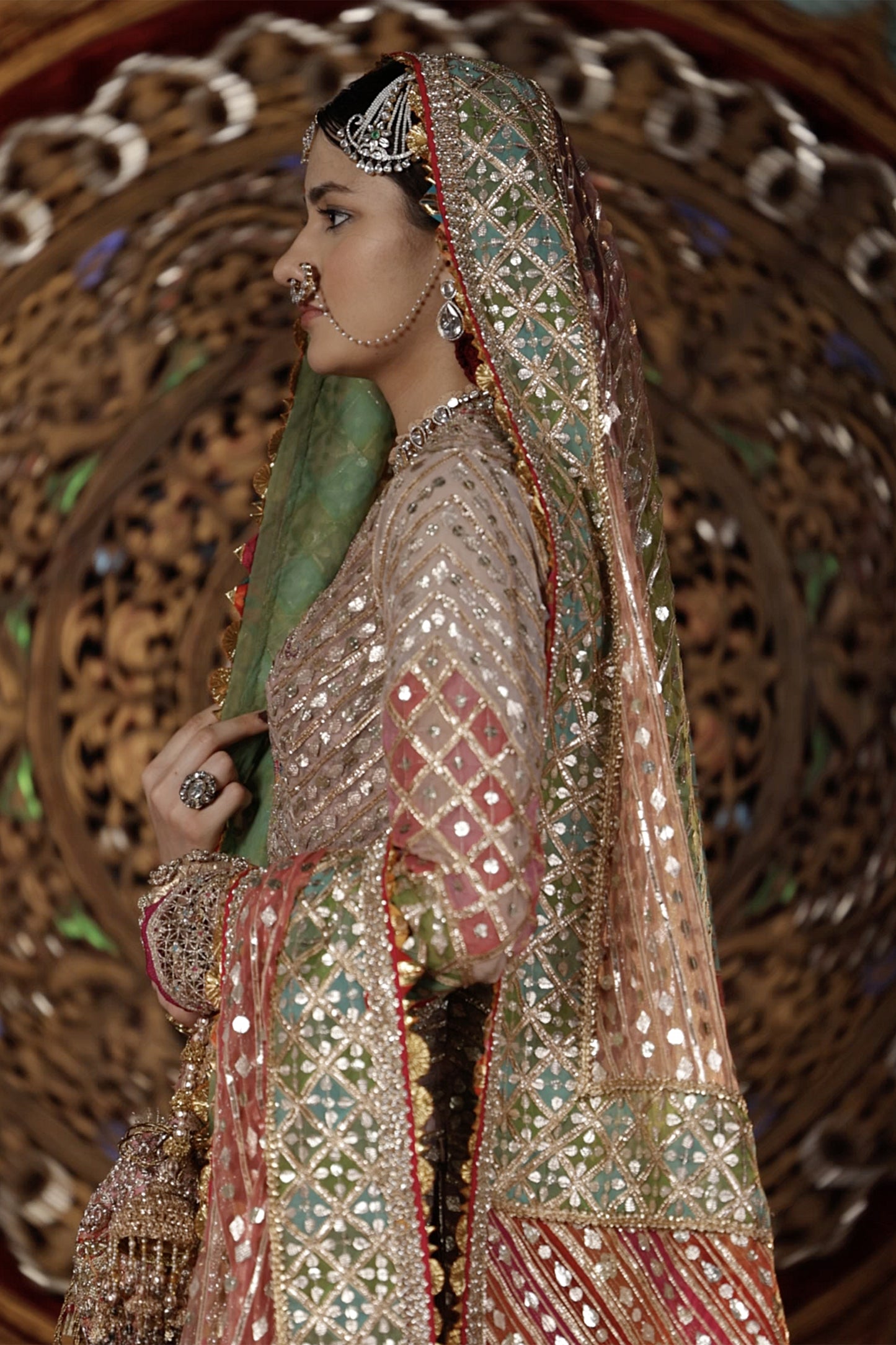 Ashes of Rose Gota Sharara set