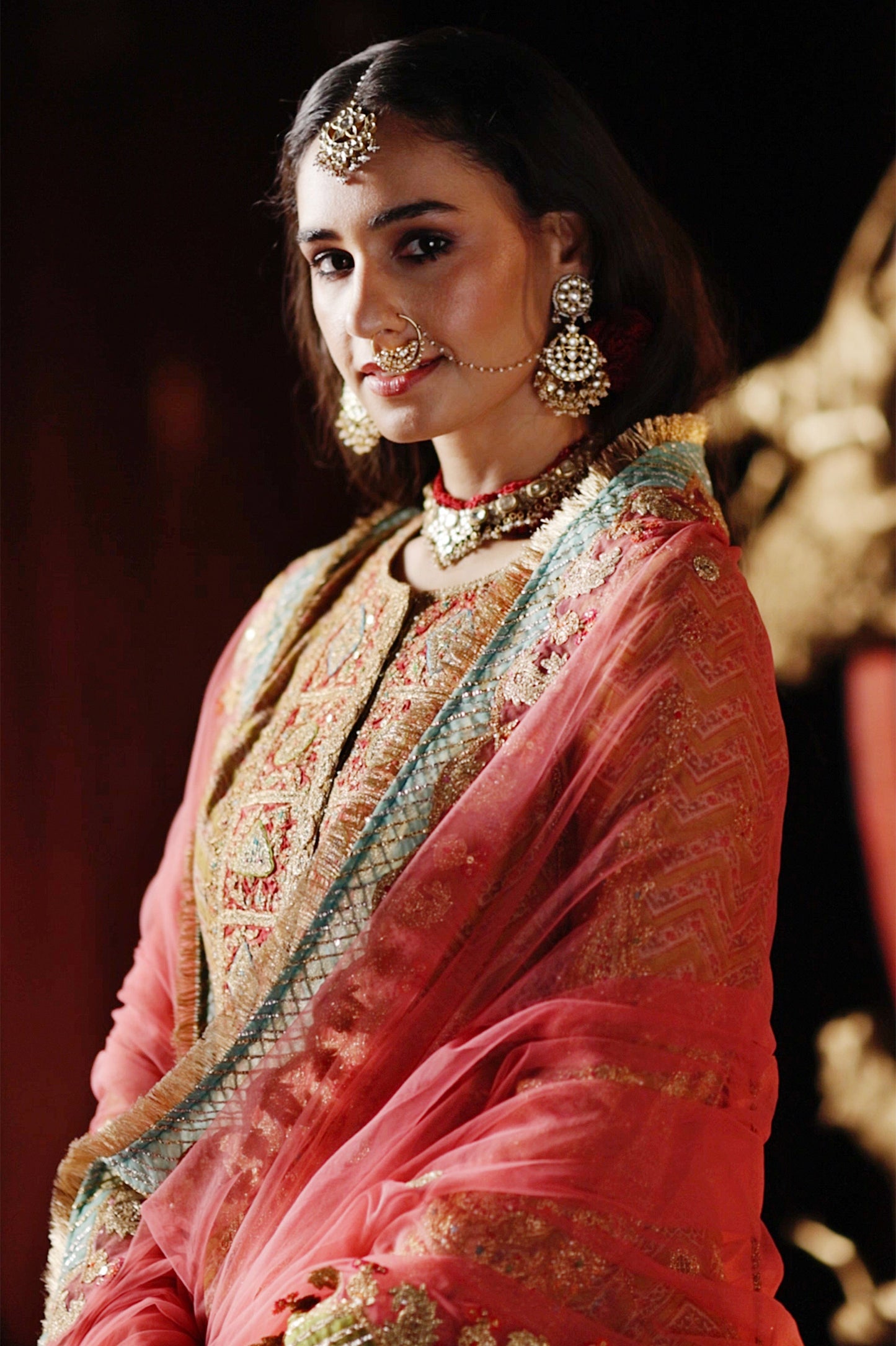 Mustard Double Layer Sharara