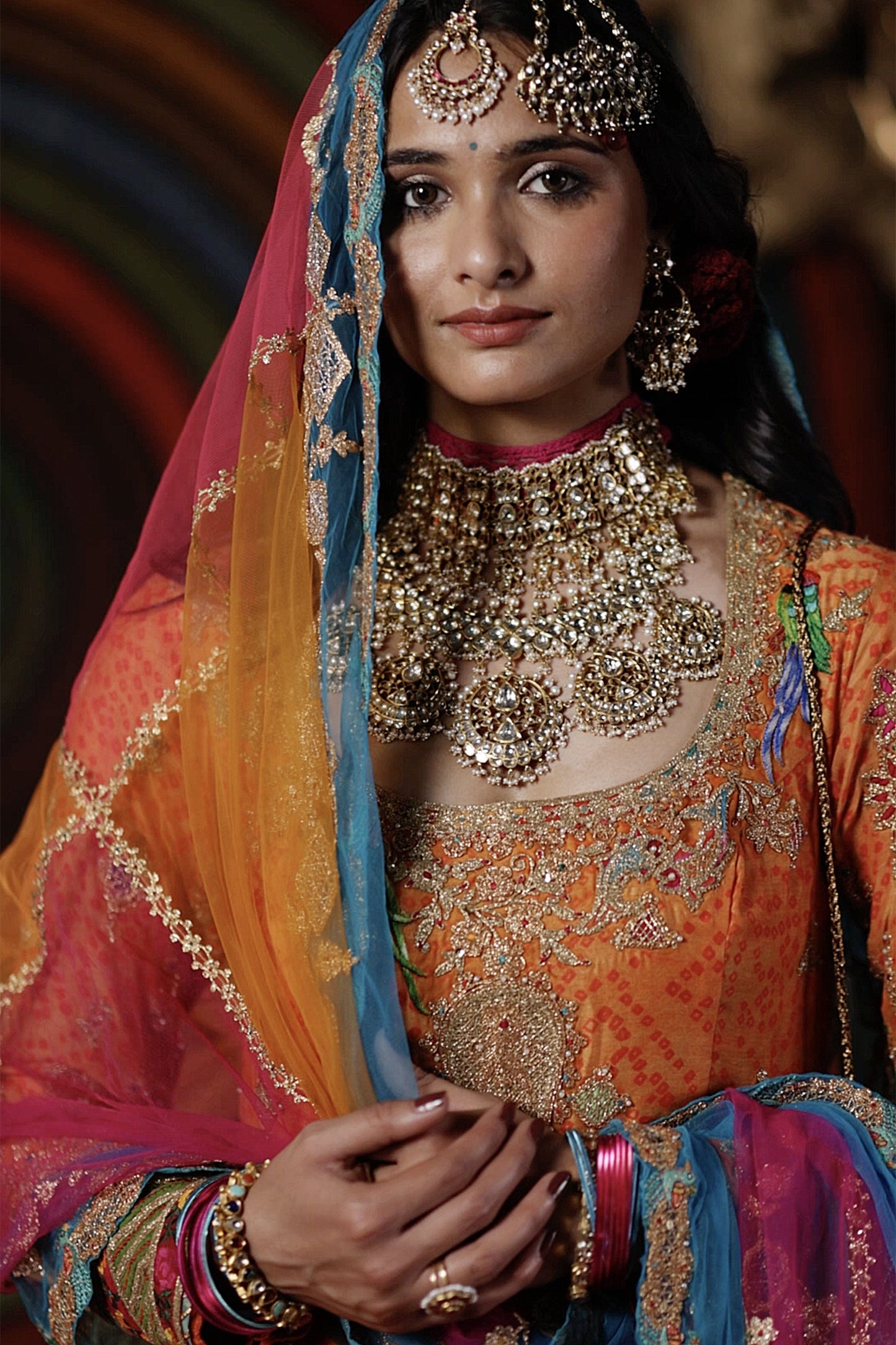 Orange Double Layer Kalidar