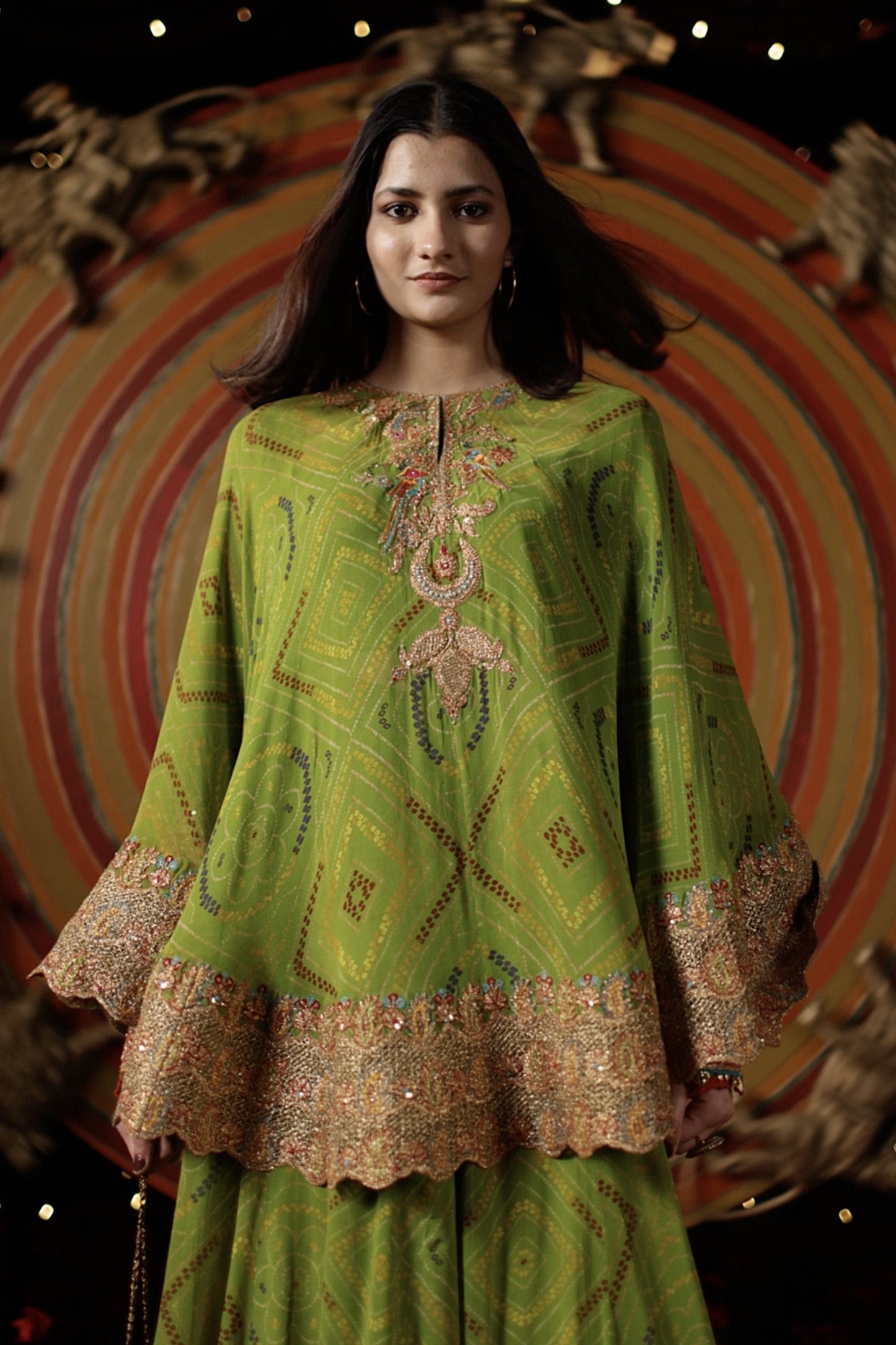 Green Capelet & Sharara