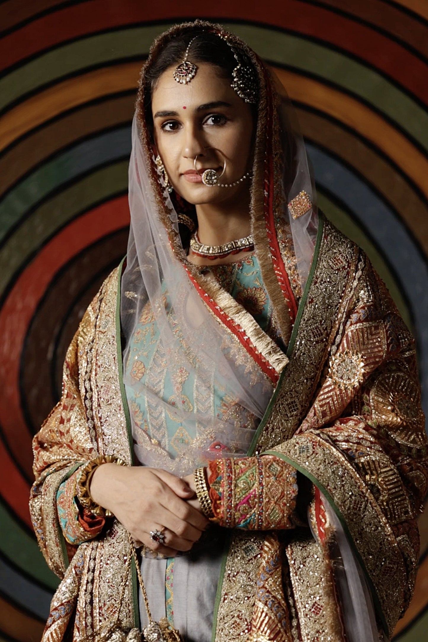 Dove Grey Gharara Set