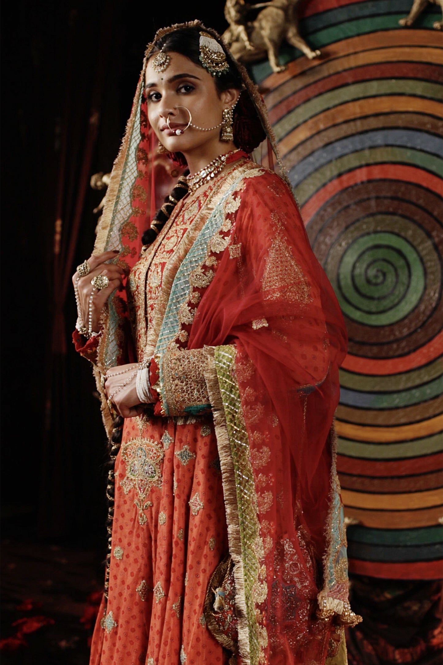 Coral Double Layer Sharara