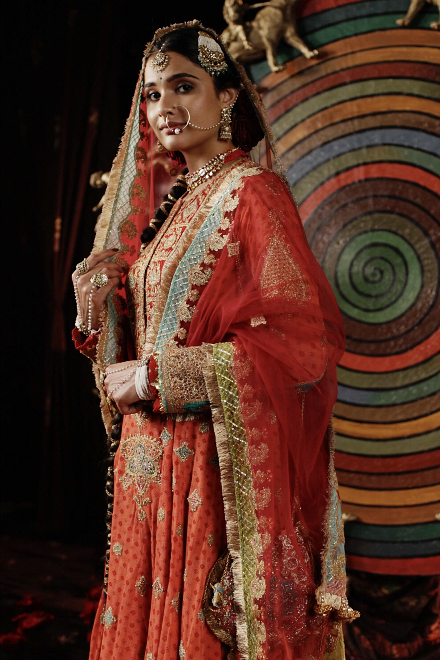 Coral Double Layer Sharara