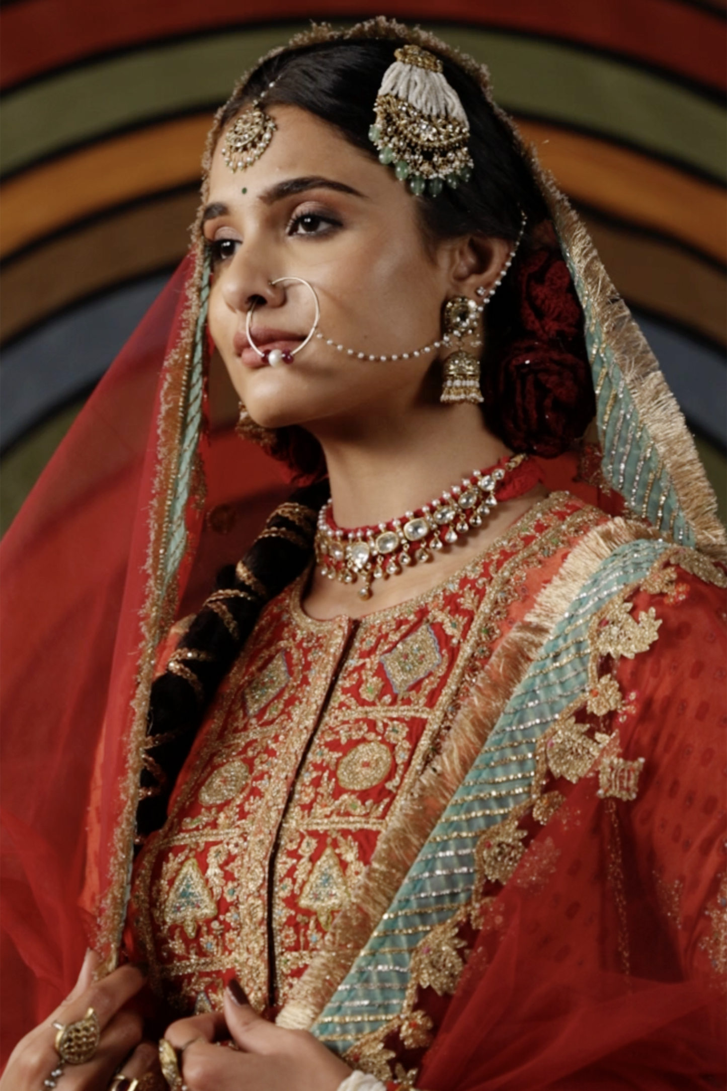 Coral Double Layer Sharara