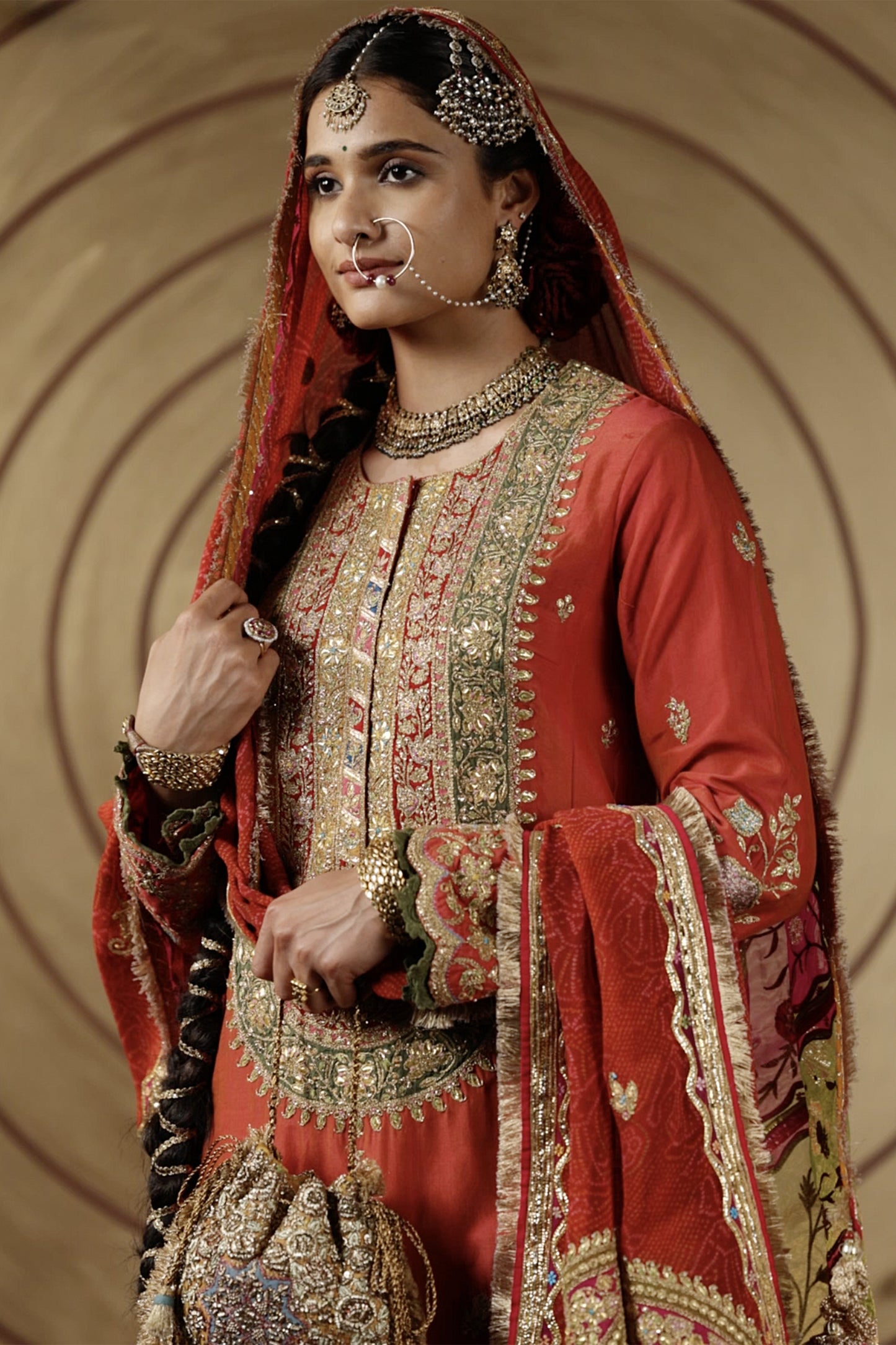 Russet Silk Kurta