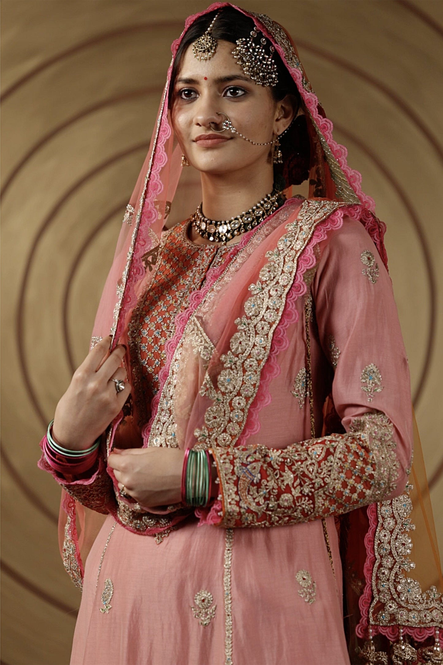 Carnation Pink Kalidar Set
