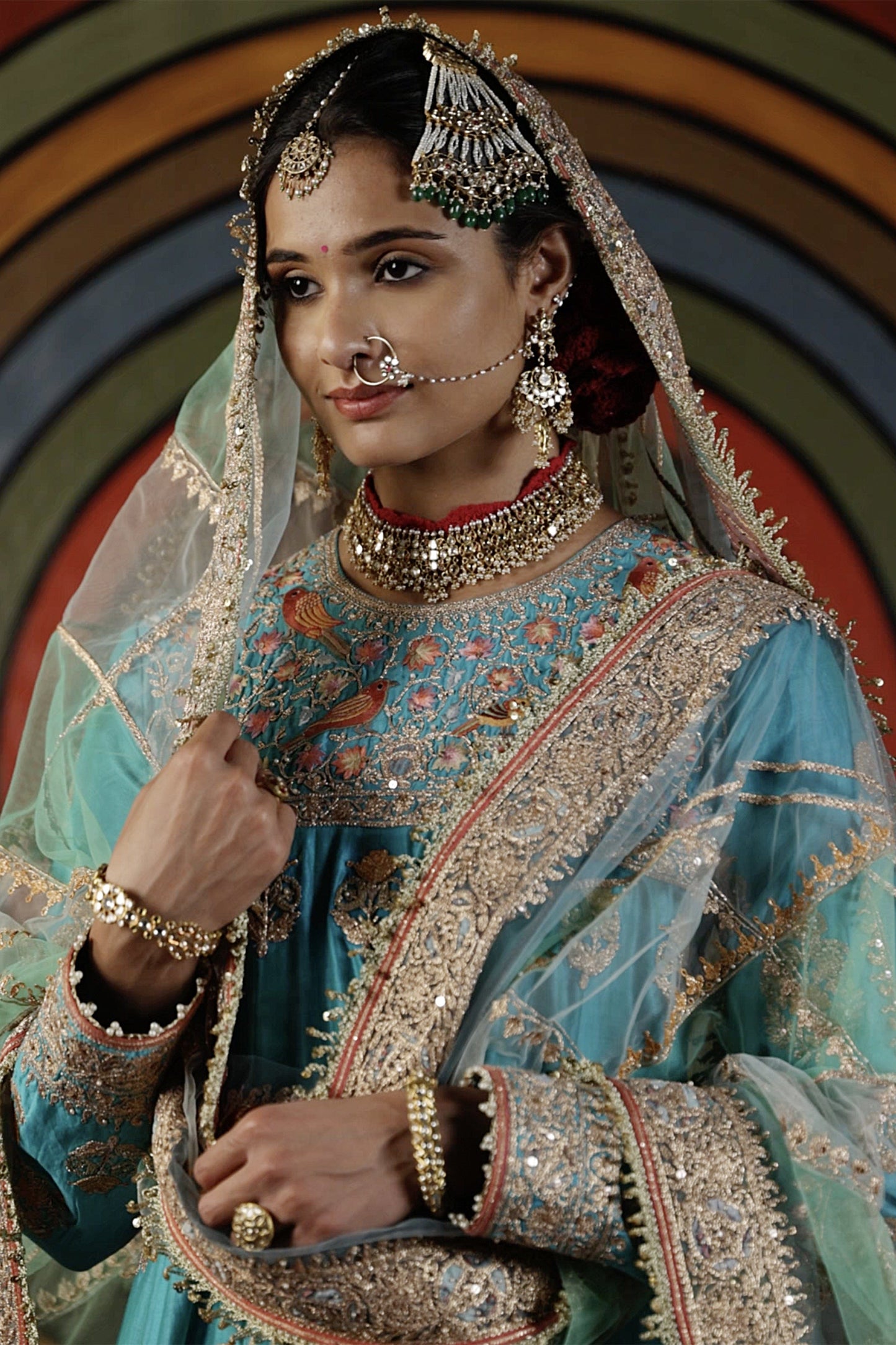 Turquoise Blue Kalidar Set