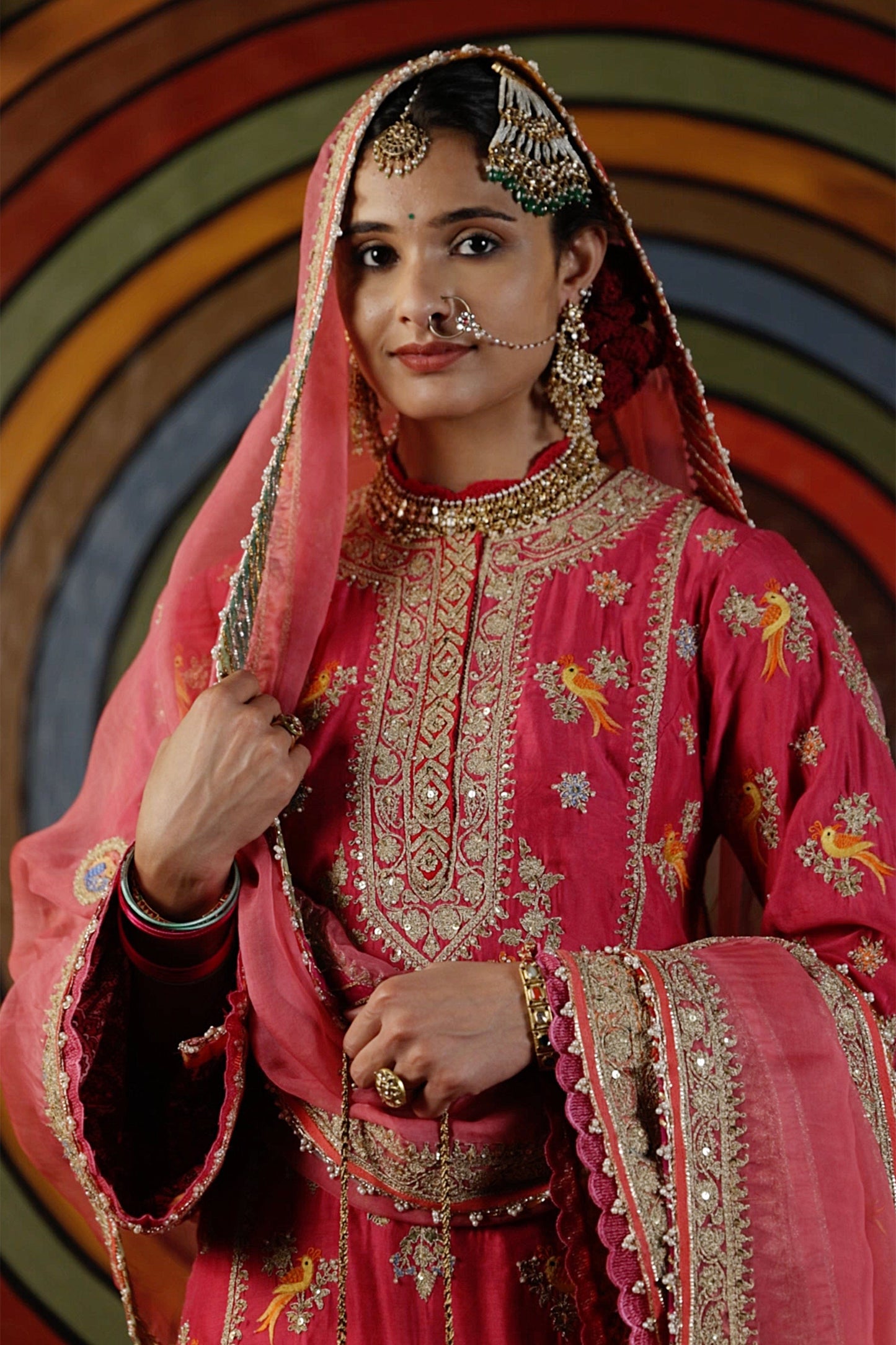 Pale Rani Pink Sharara Set